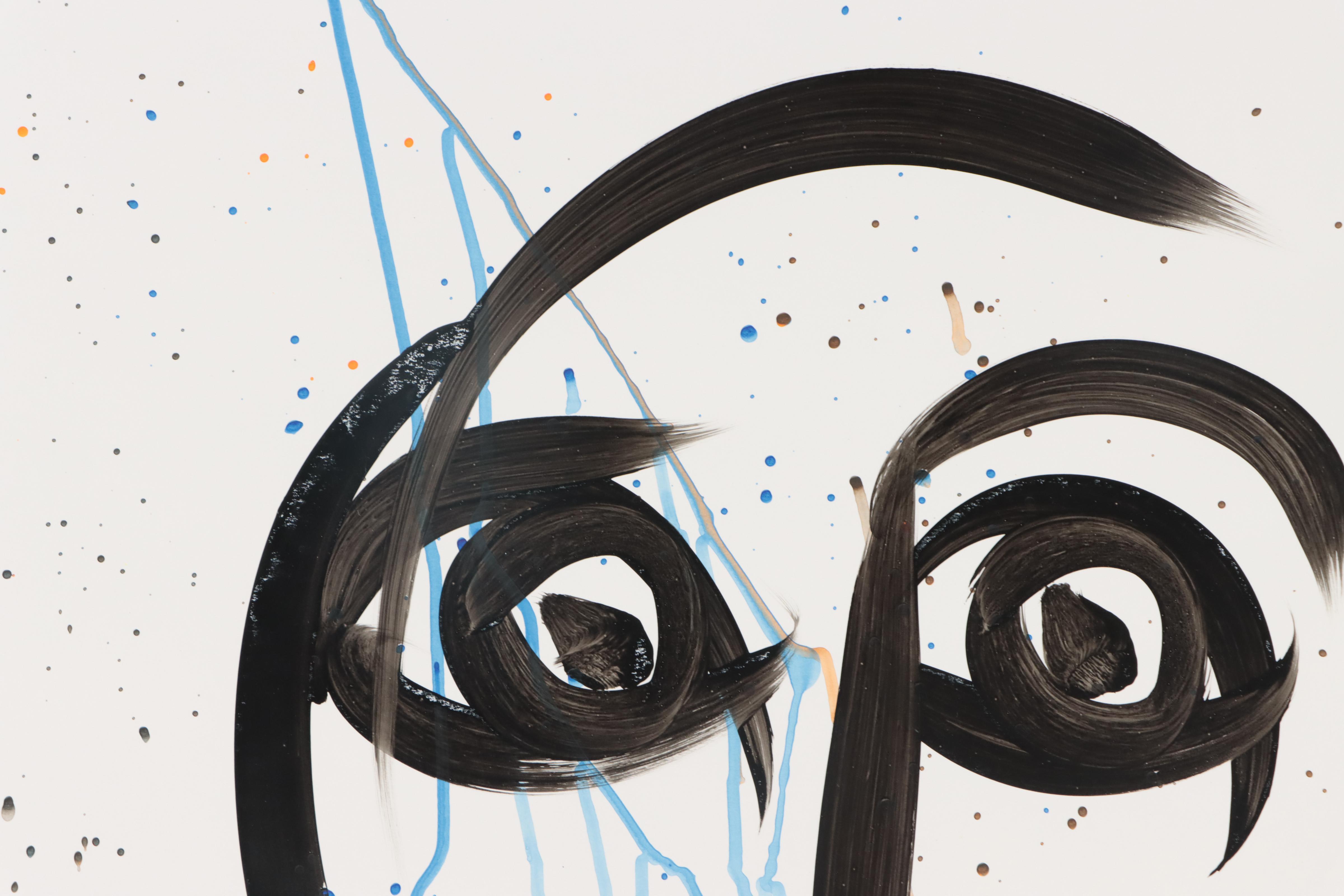 Peter Keil Abstract Portrait Acrylic Painting