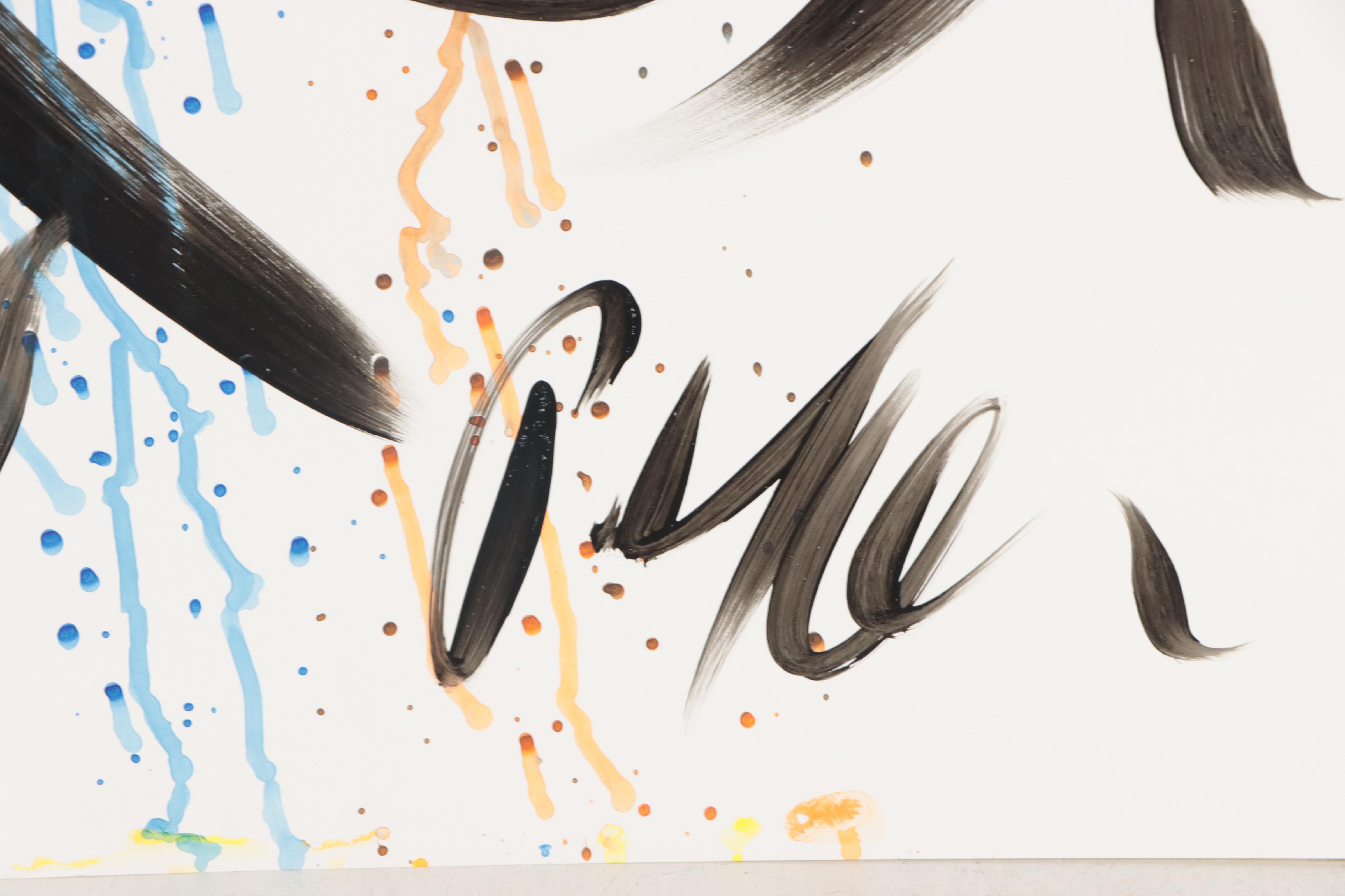 Peter Keil Abstract Portrait Acrylic Painting