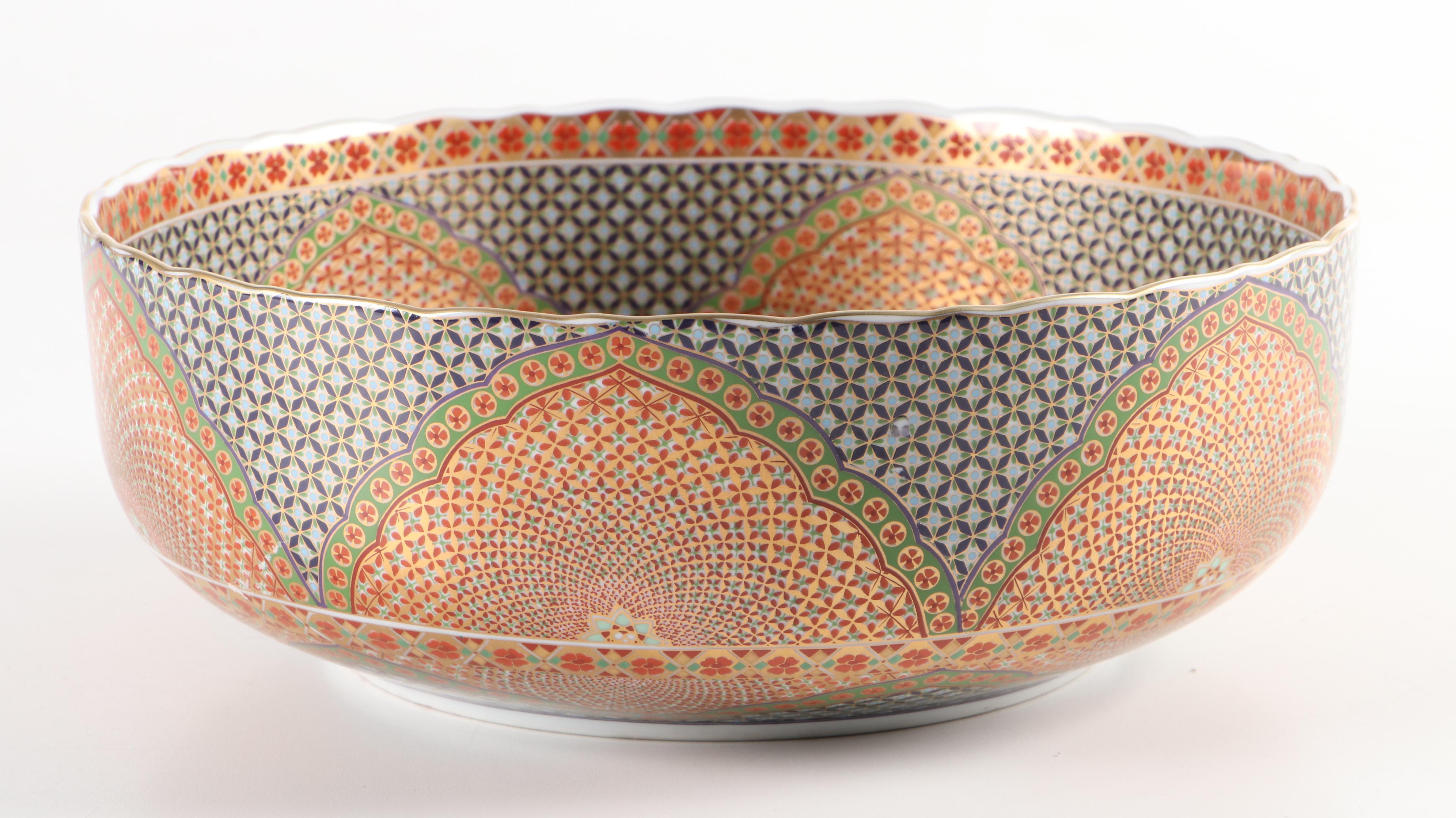 Andrea by Sadek Kutani Style Porcelain Bowl