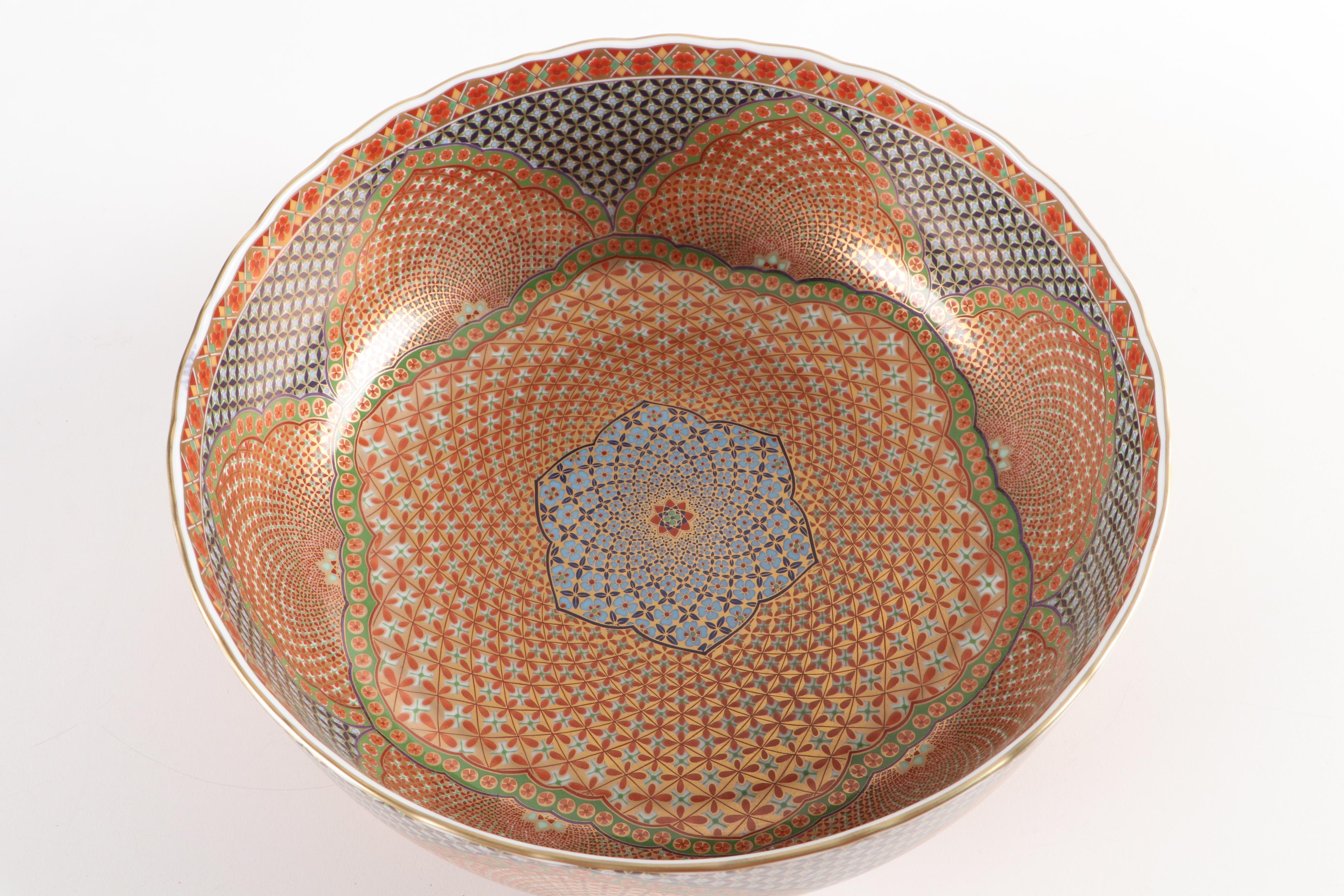 Andrea by Sadek Kutani Style Porcelain Bowl