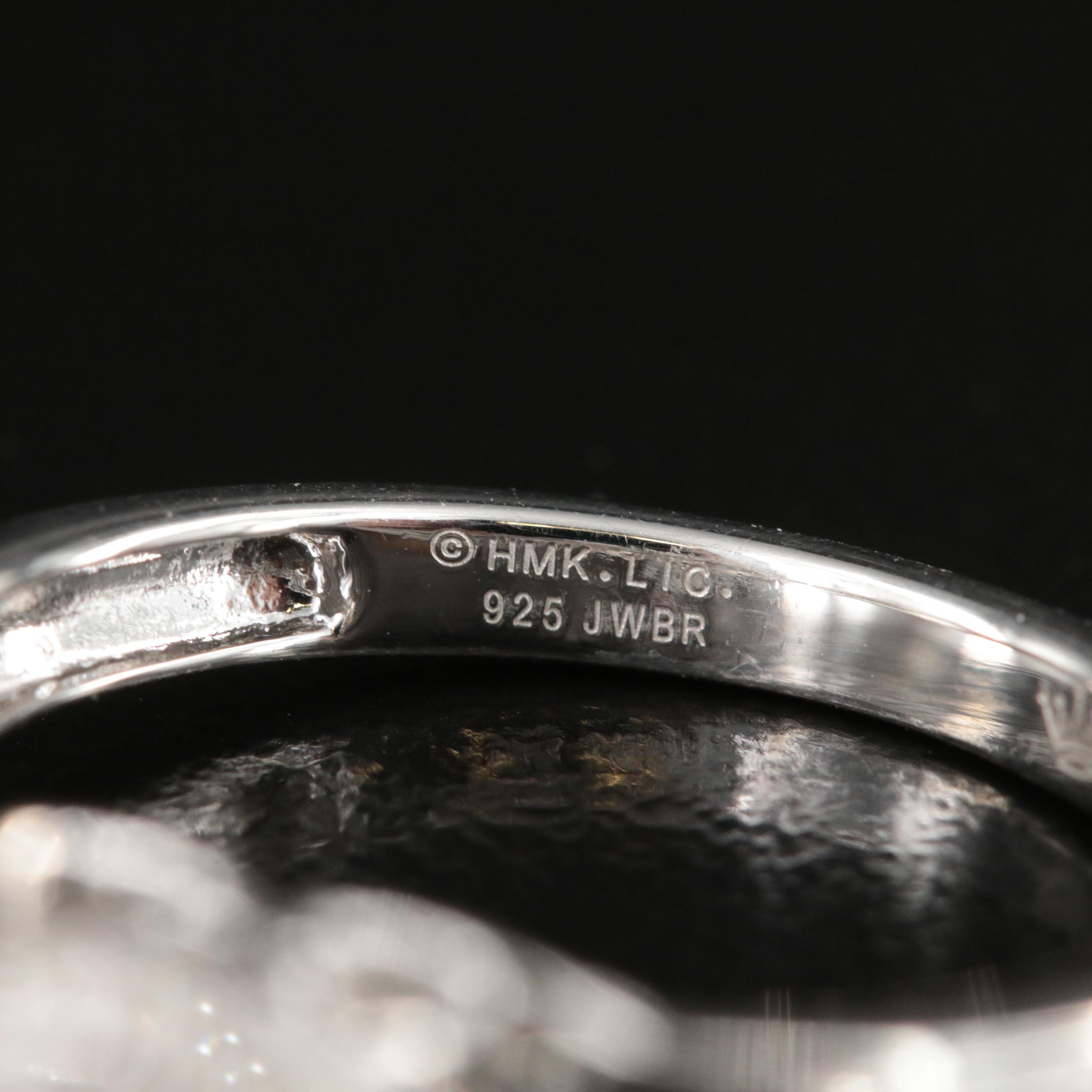 Hallmark Sterling Diamond Halo Ring