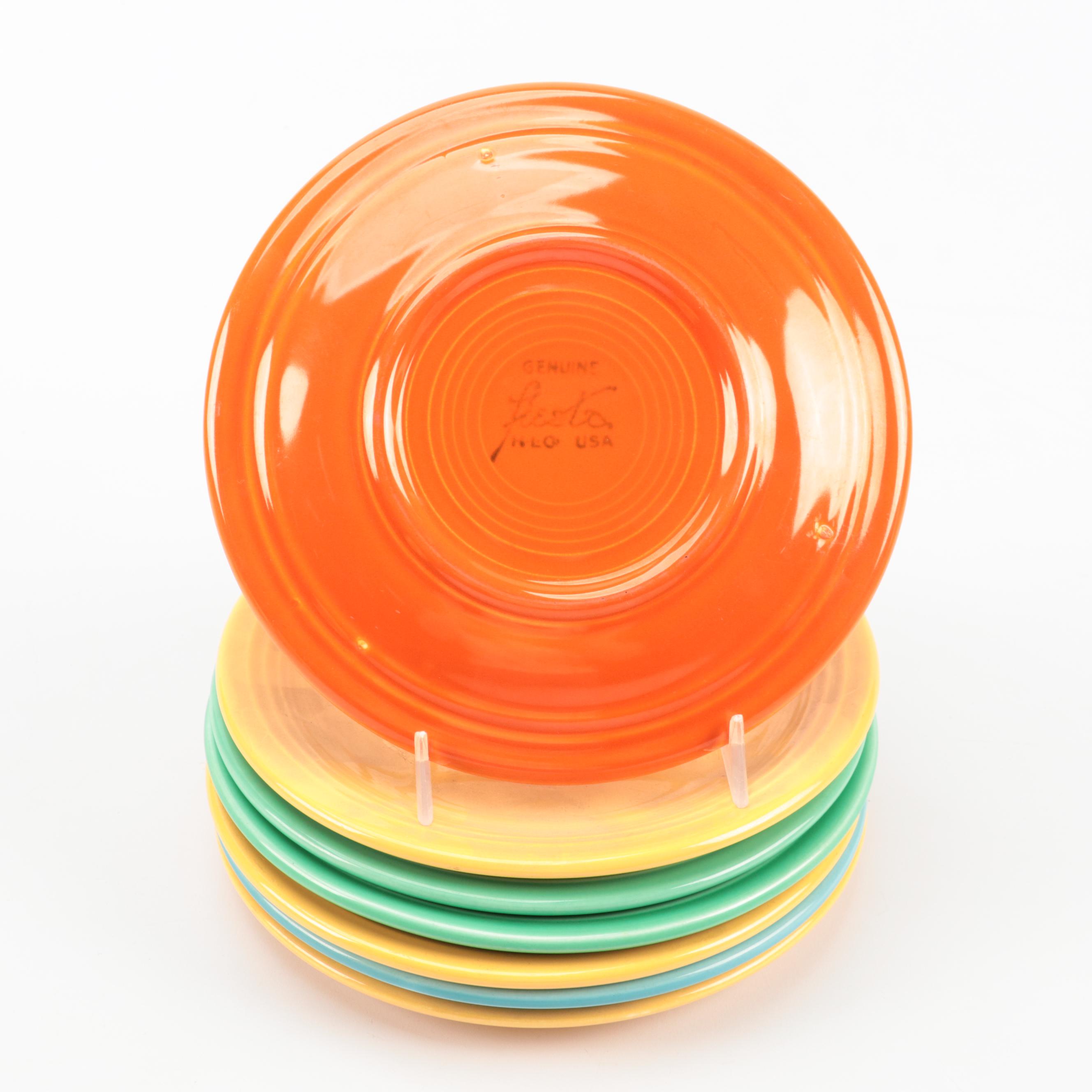 Homer Laughlin "Fiesta" Ceramic Dinnerware and Mixing Bowls, Mid to Late 20th C.