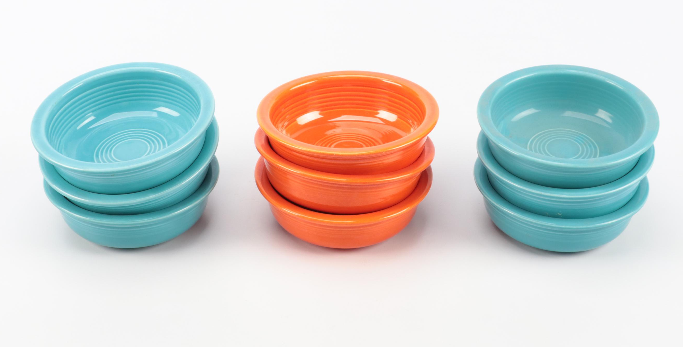 Homer Laughlin "Fiesta" Ceramic Dinnerware and Mixing Bowls, Mid to Late 20th C.