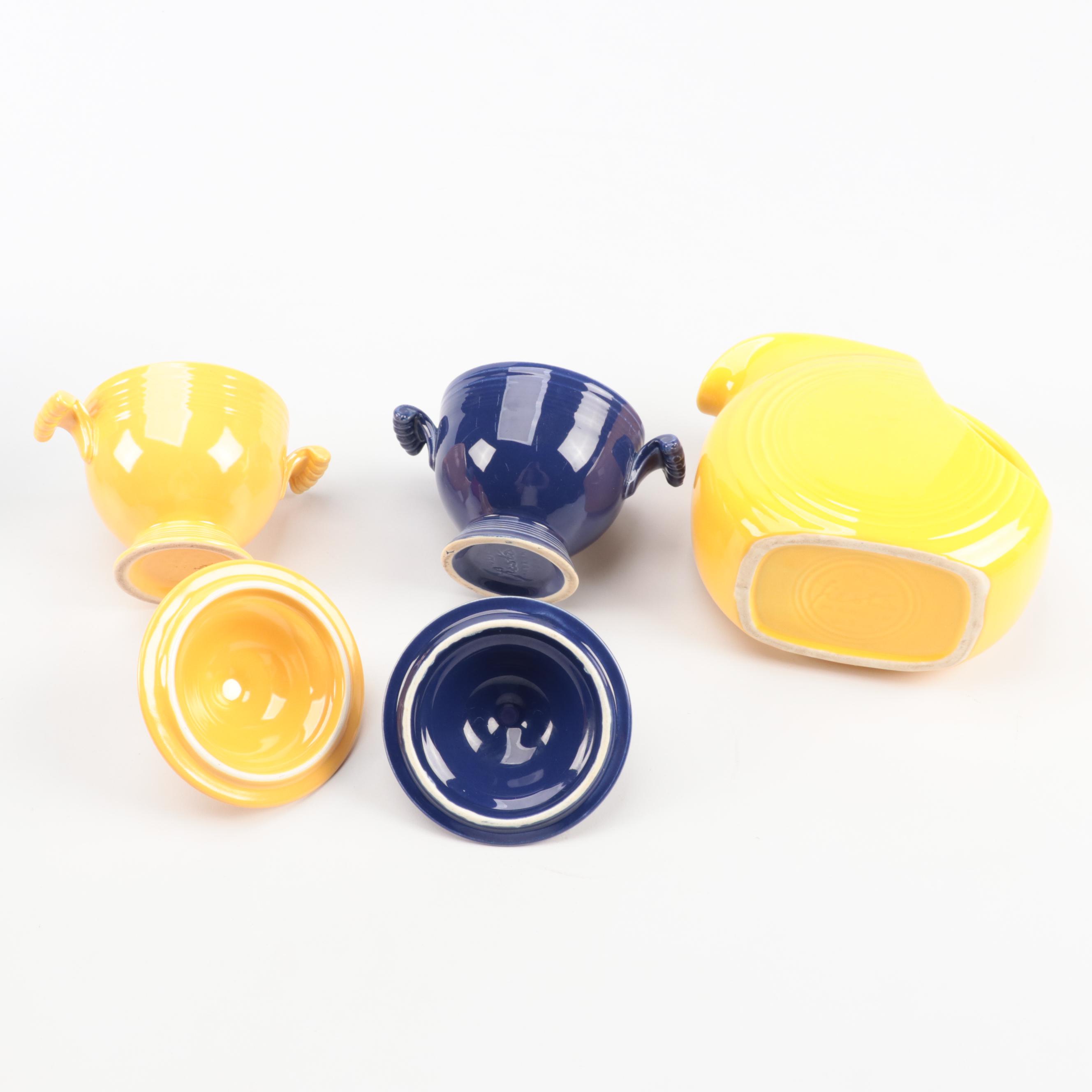 Homer Laughlin "Fiesta" Ceramic Dinnerware and Mixing Bowls, Mid to Late 20th C.