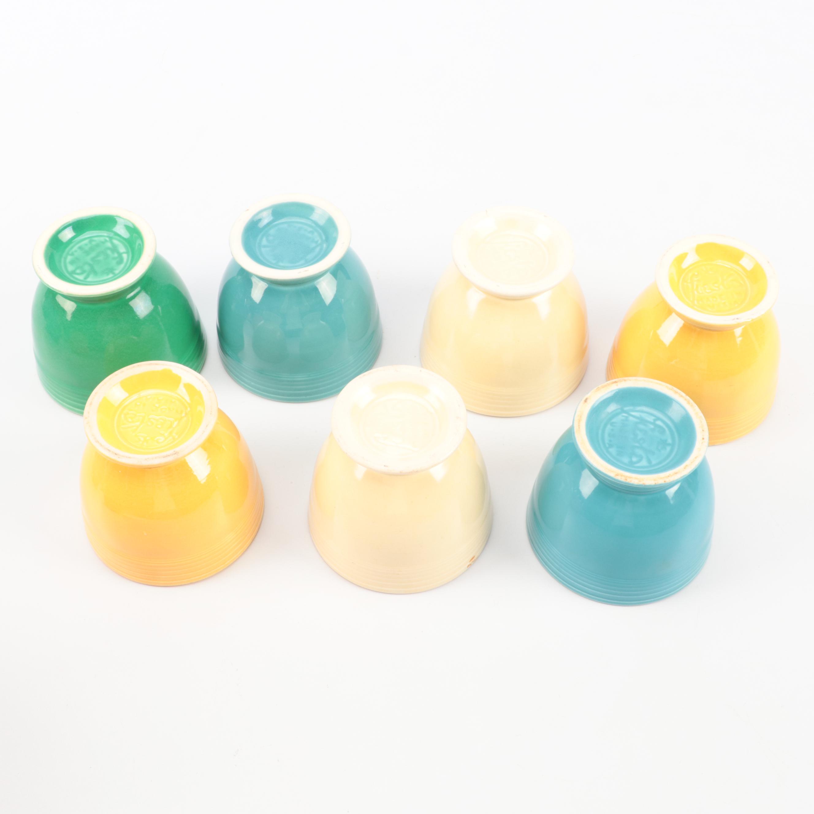 Homer Laughlin "Fiesta" Ceramic Dinnerware and Mixing Bowls, Mid to Late 20th C.