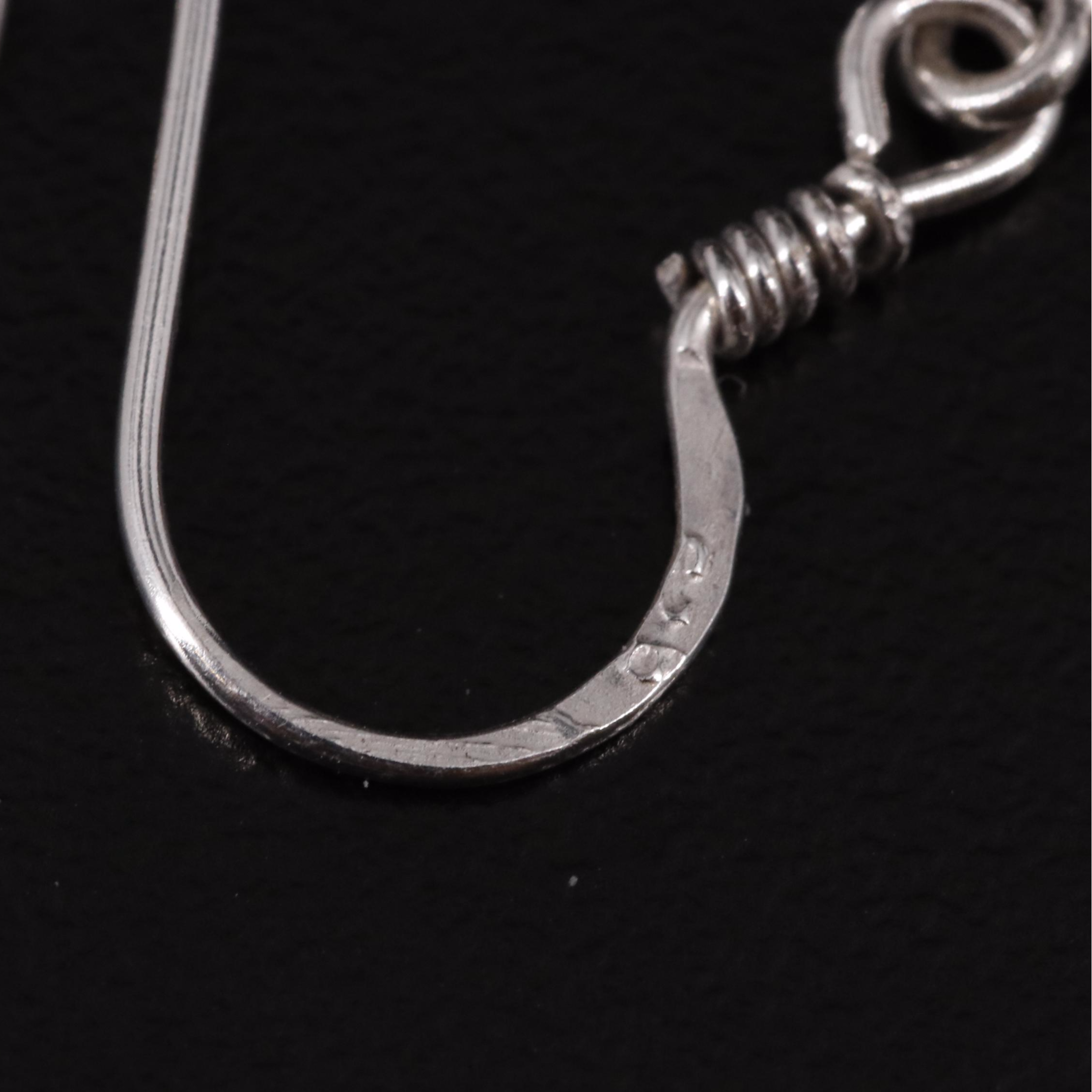 Sterling Amethyst Drop Earrings