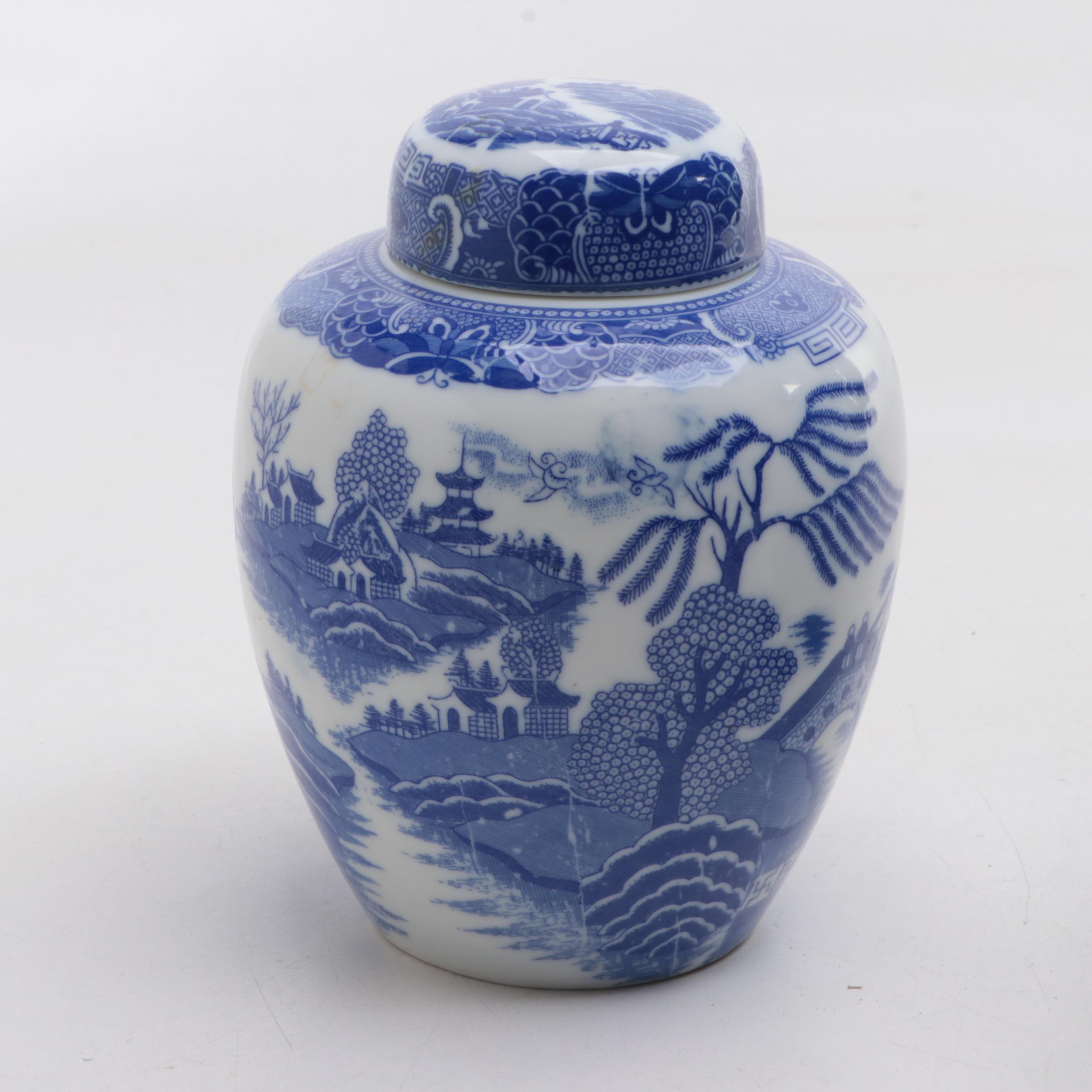 Lego Japan Porcelain Ginger Jar with Chinese Porcelain Ginger Jars