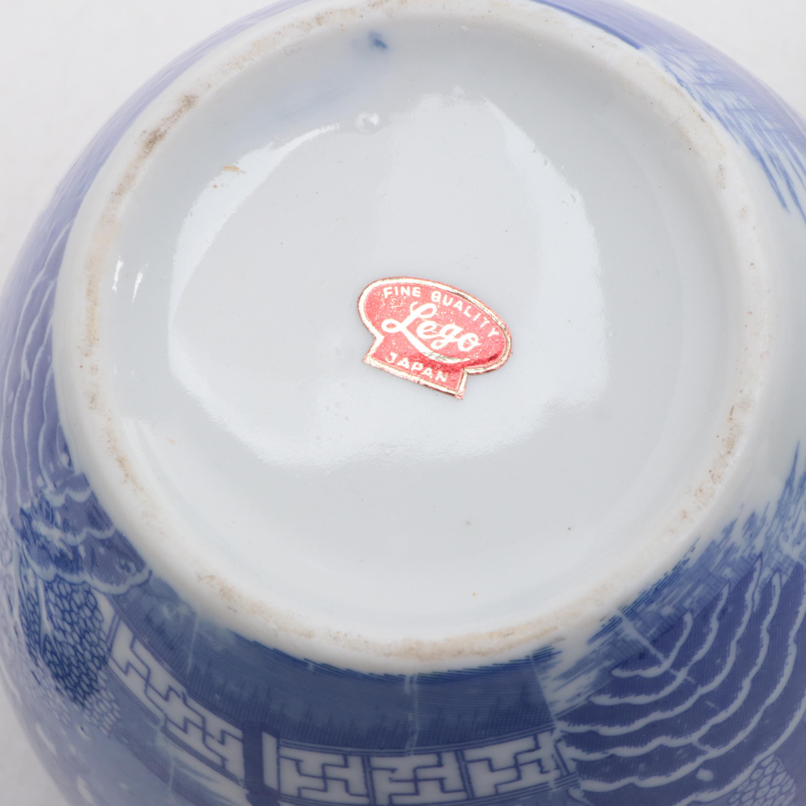 Lego Japan Porcelain Ginger Jar with Chinese Porcelain Ginger Jars