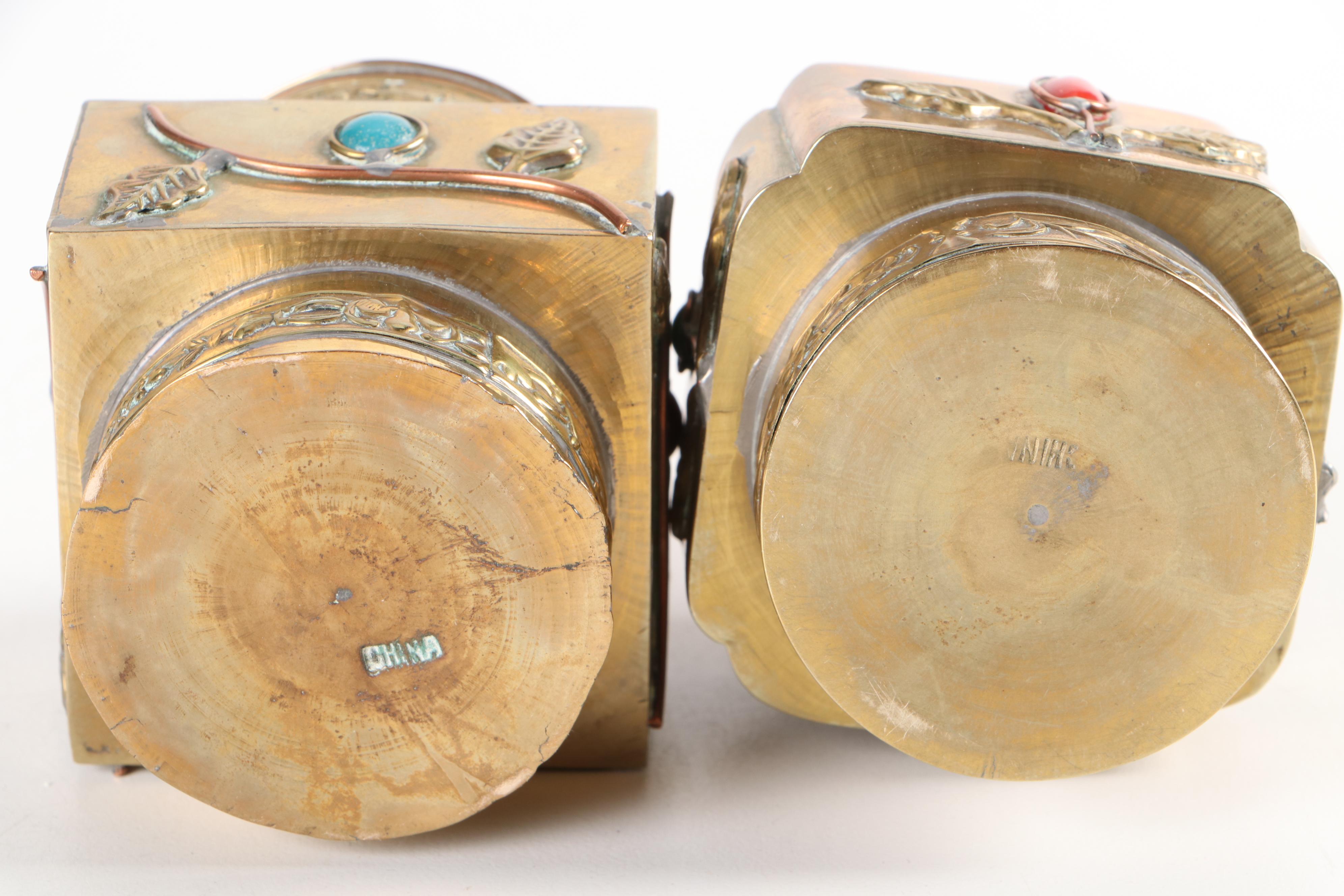 Chinese Brass Ashtray, Jars, and More