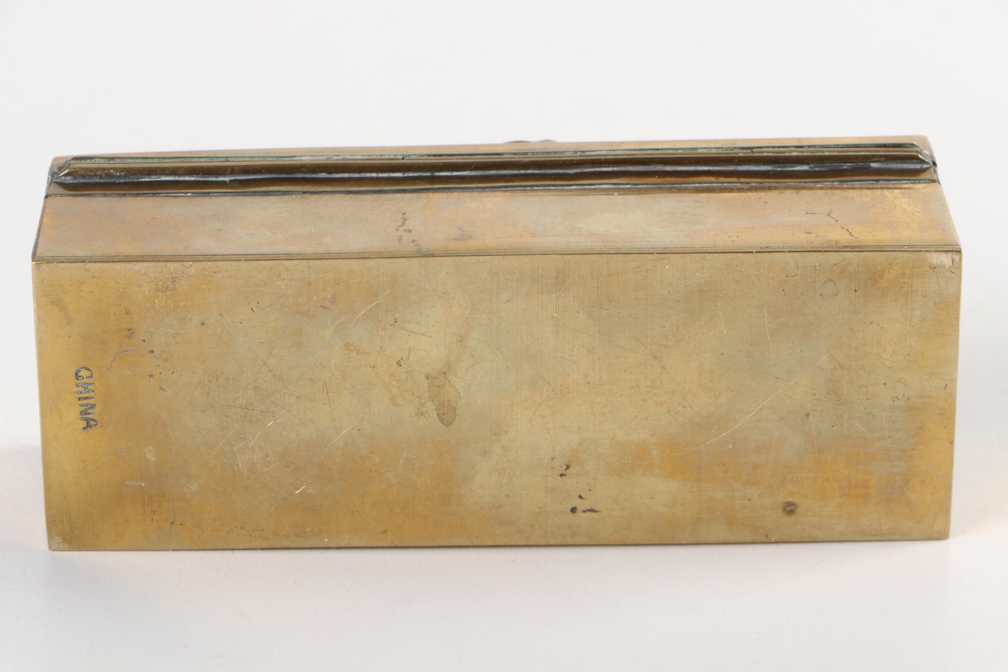 Chinese Brass Ashtray, Jars, and More