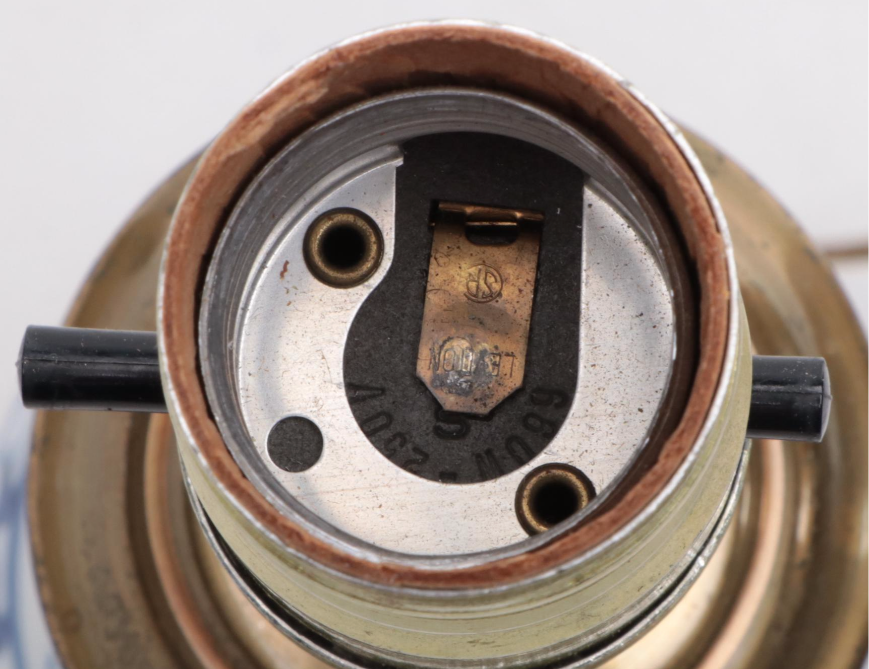 Chinese Blue and White Porcelain Vase Table Lamp, Late 20th Century