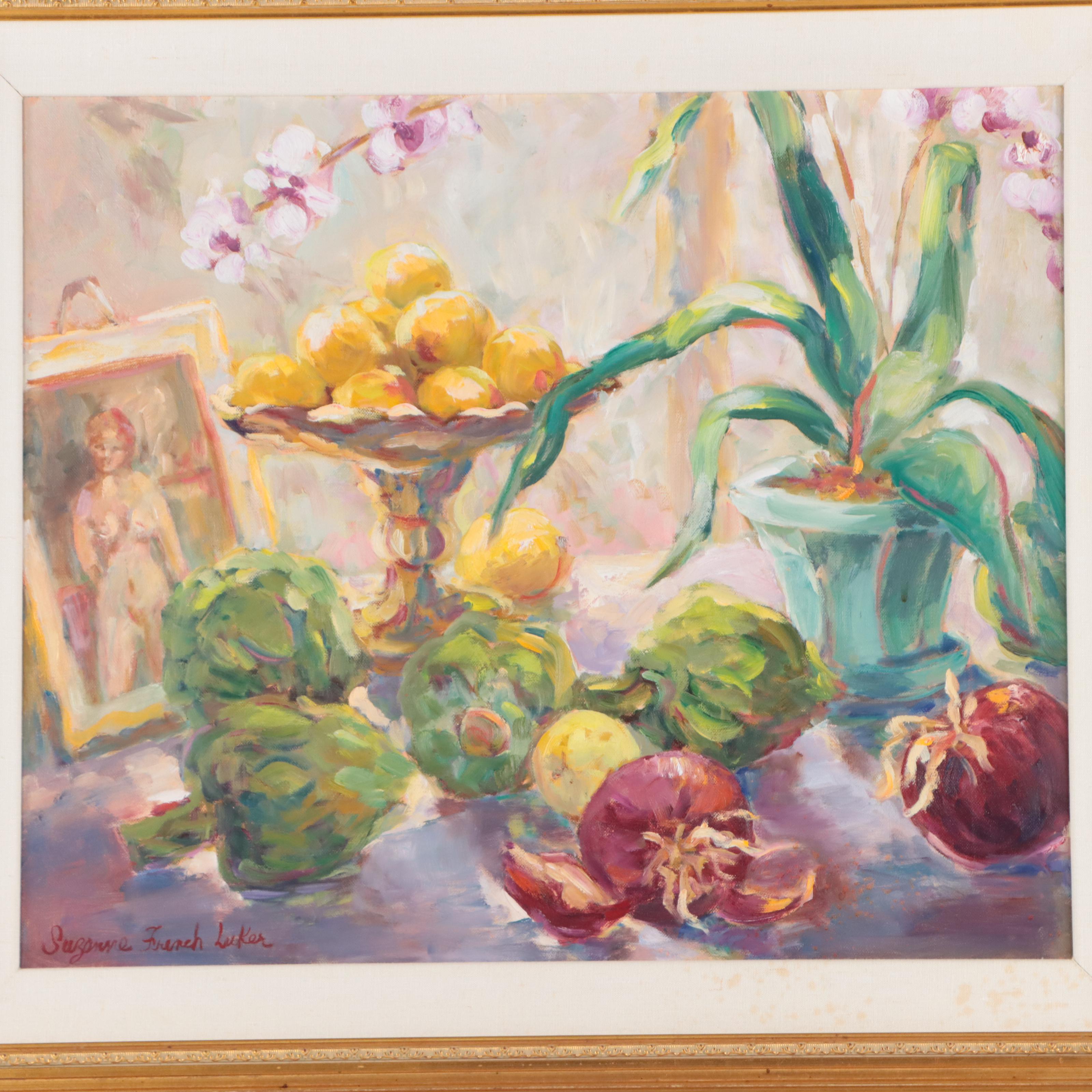 Suzanne French Luker Oil Painting of Still Life
