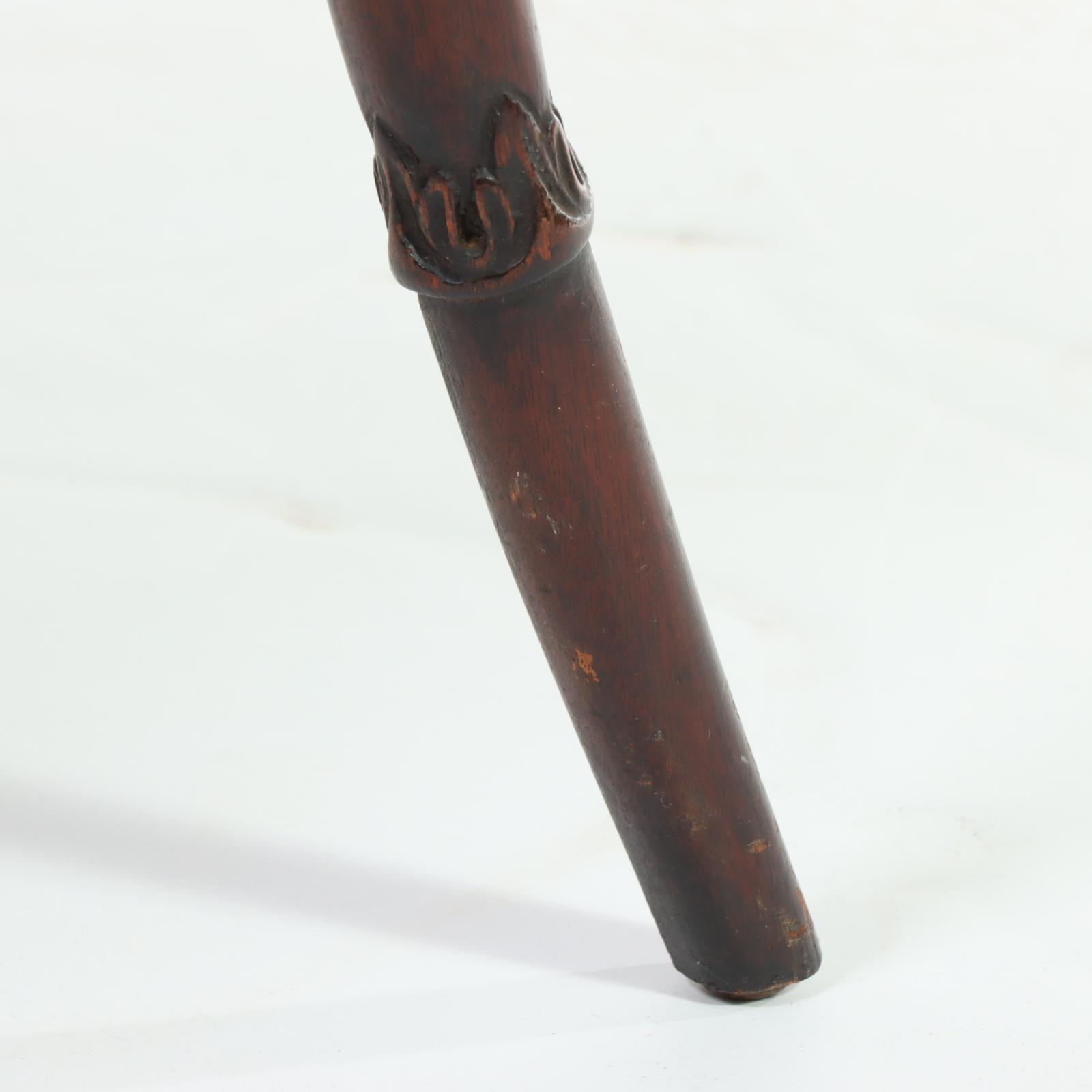 Zangerle Tables Regency Style Mahogany and Leather-Top Side Table, Mid-20th C