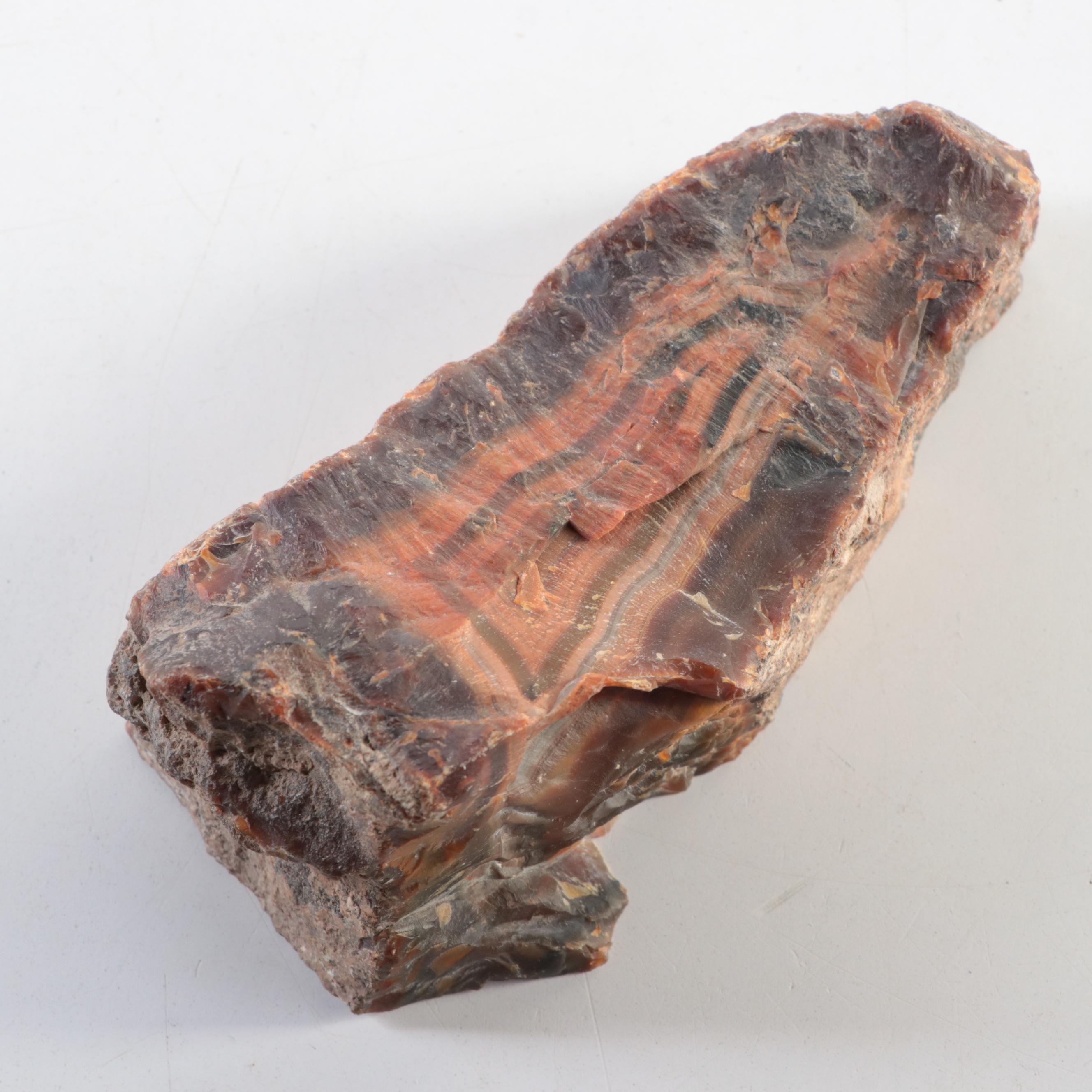 Partially Polished Banded Agate Specimens