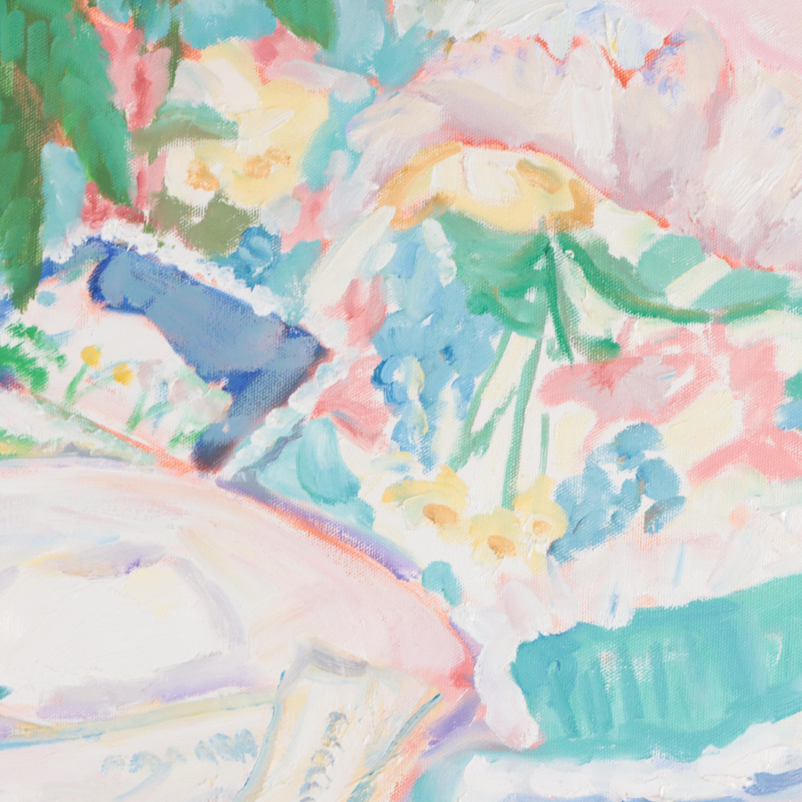 Rachel Kennedy Oil Painting of Floral Still Life