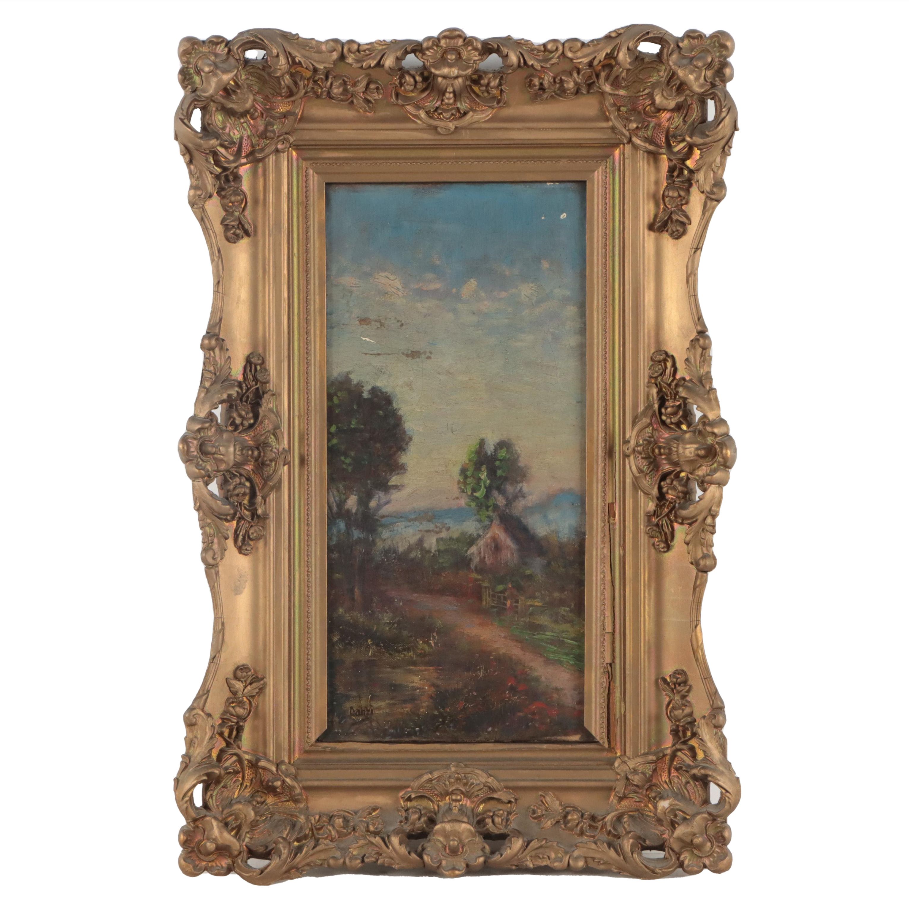 Oil Painting of Sweeping Landscape