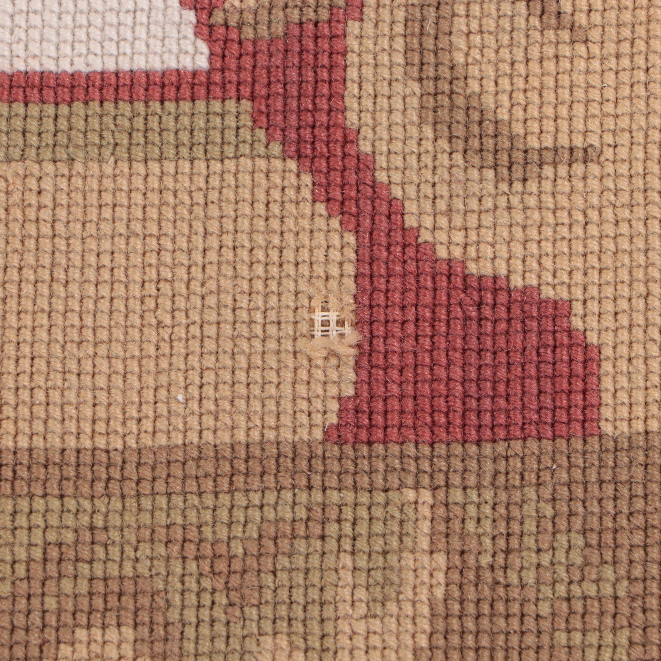 8' x 9'11 Handmade Sino-French Aubusson Style Needlepoint Area Rug