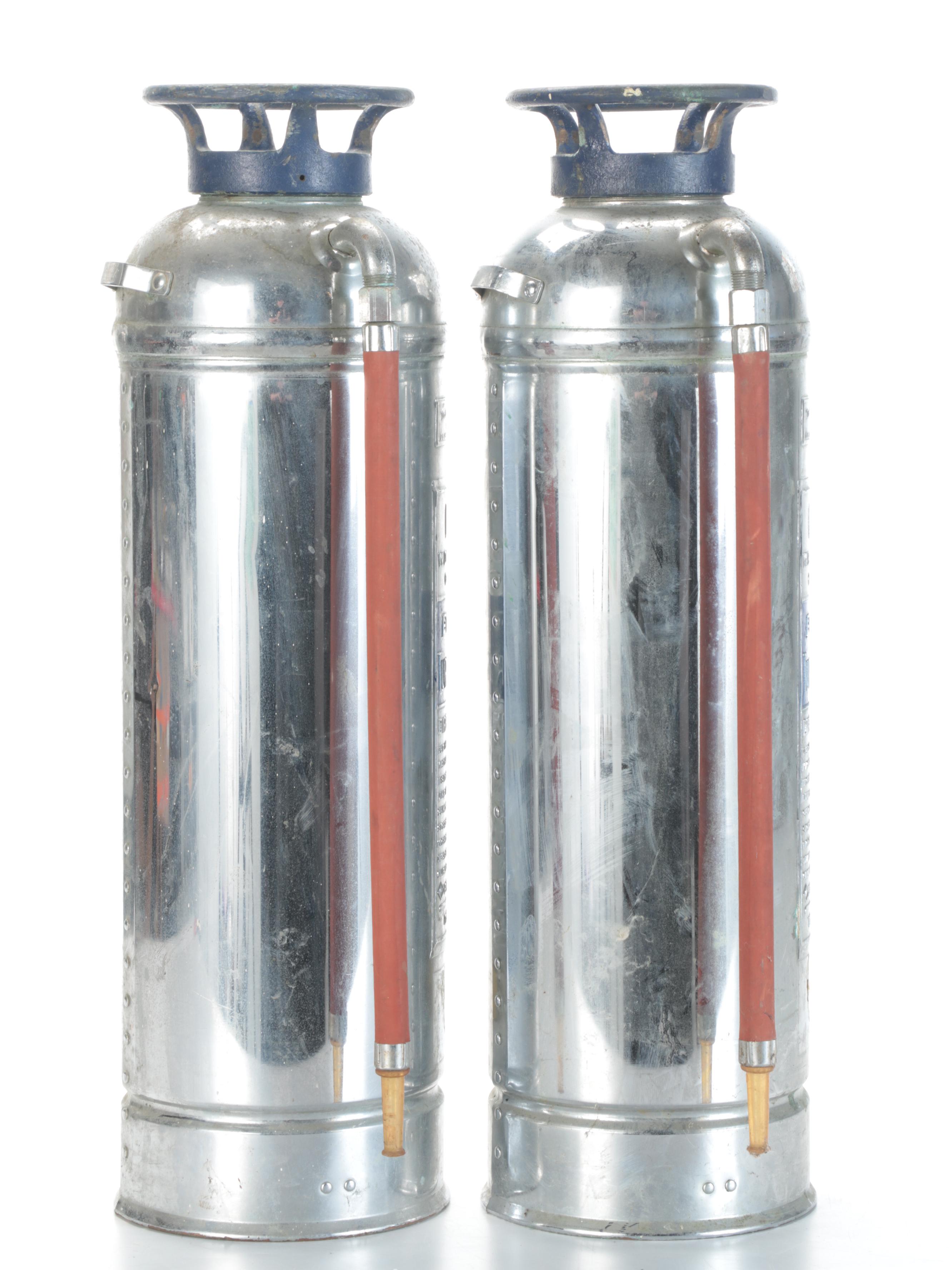 W.D. Allen "First Aid" Fire Extinguishers, Early/Mid-20th Century