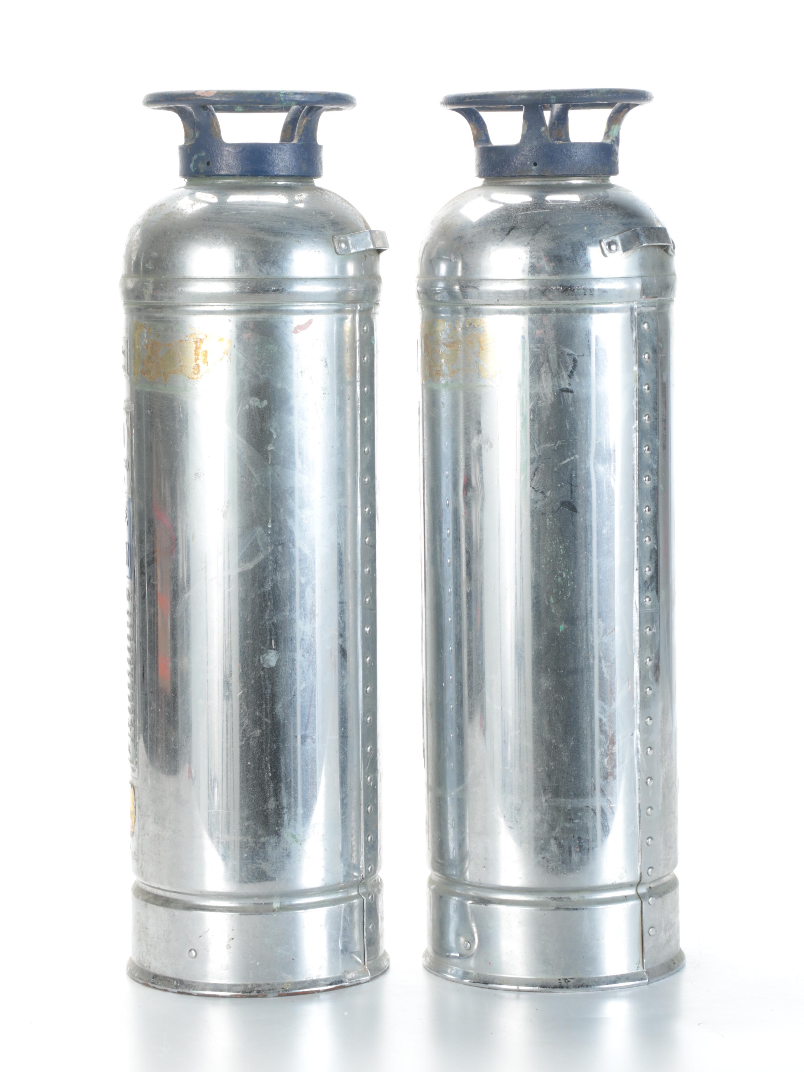 W.D. Allen "First Aid" Fire Extinguishers, Early/Mid-20th Century