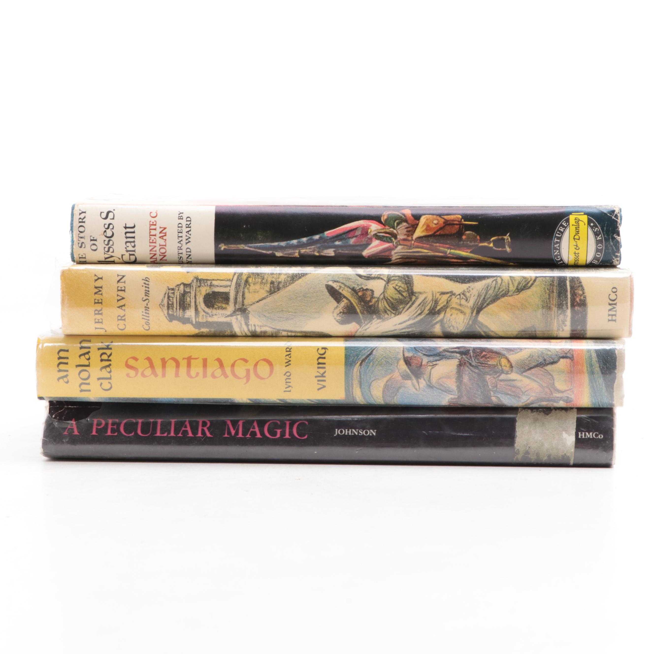 Lynd Ward Illustrated  "Santiago" by Ann Nolan Clark and More Children's Books