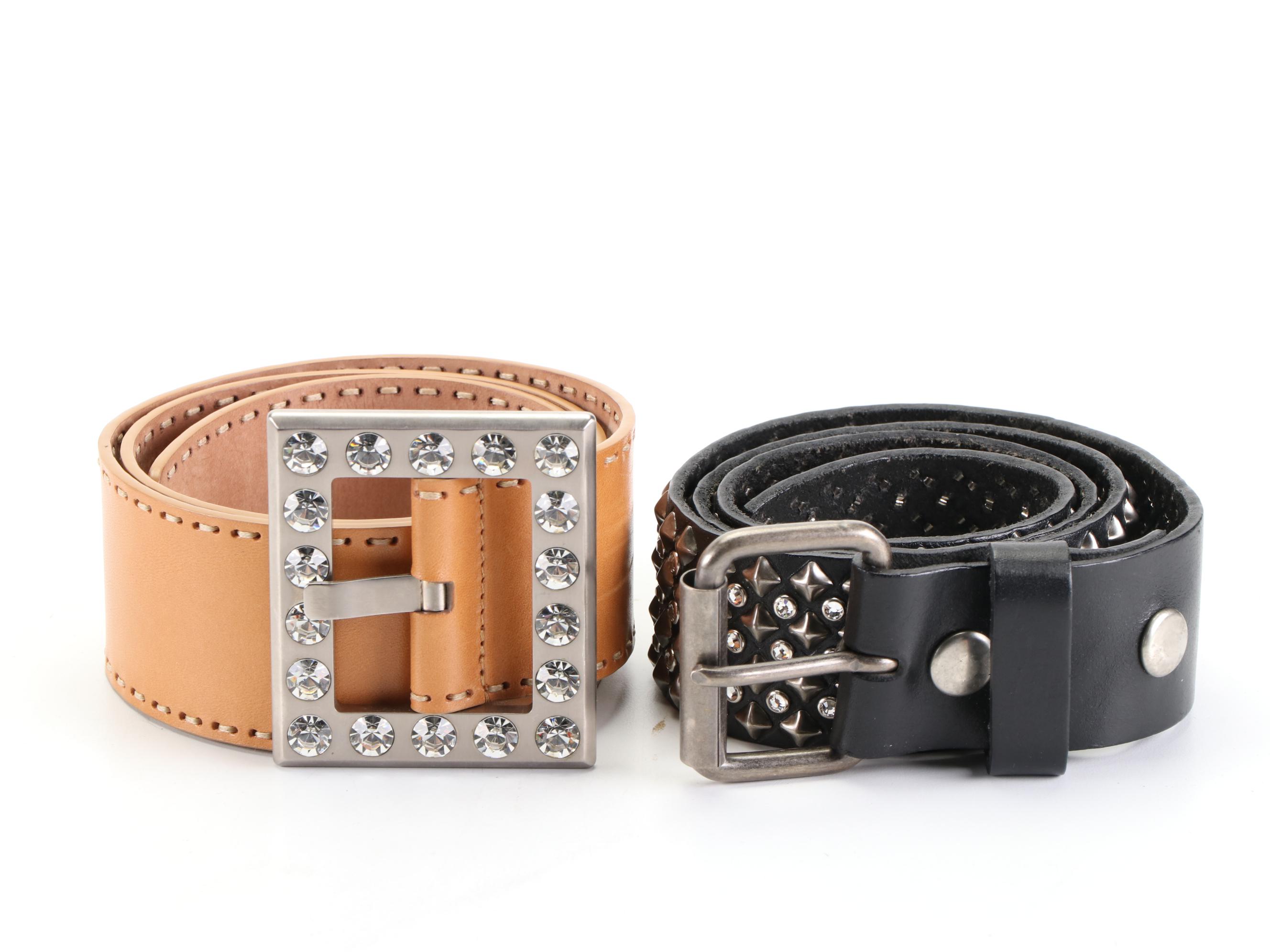 Judith Leiber Rhinestone Belt, Carolina Herrera, Charles Jourdan, and More Belts