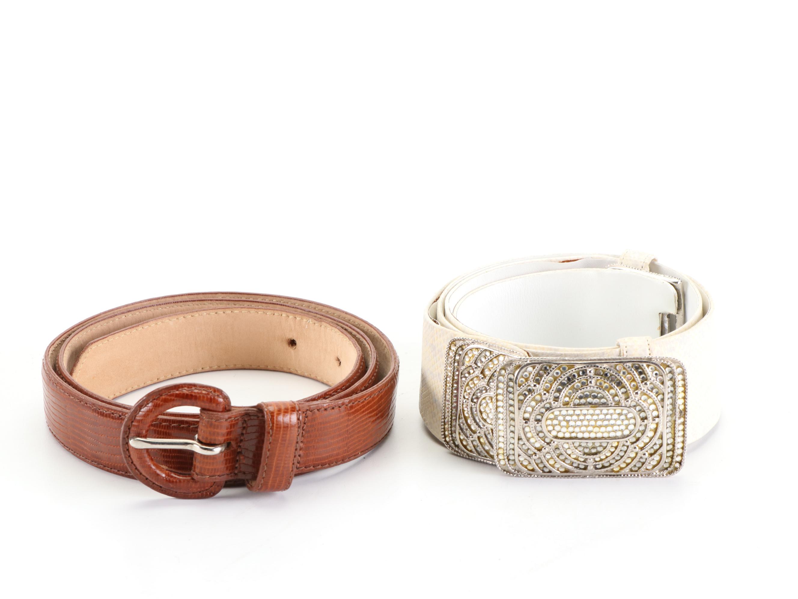 Judith Leiber Rhinestone Belt, Carolina Herrera, Charles Jourdan, and More Belts