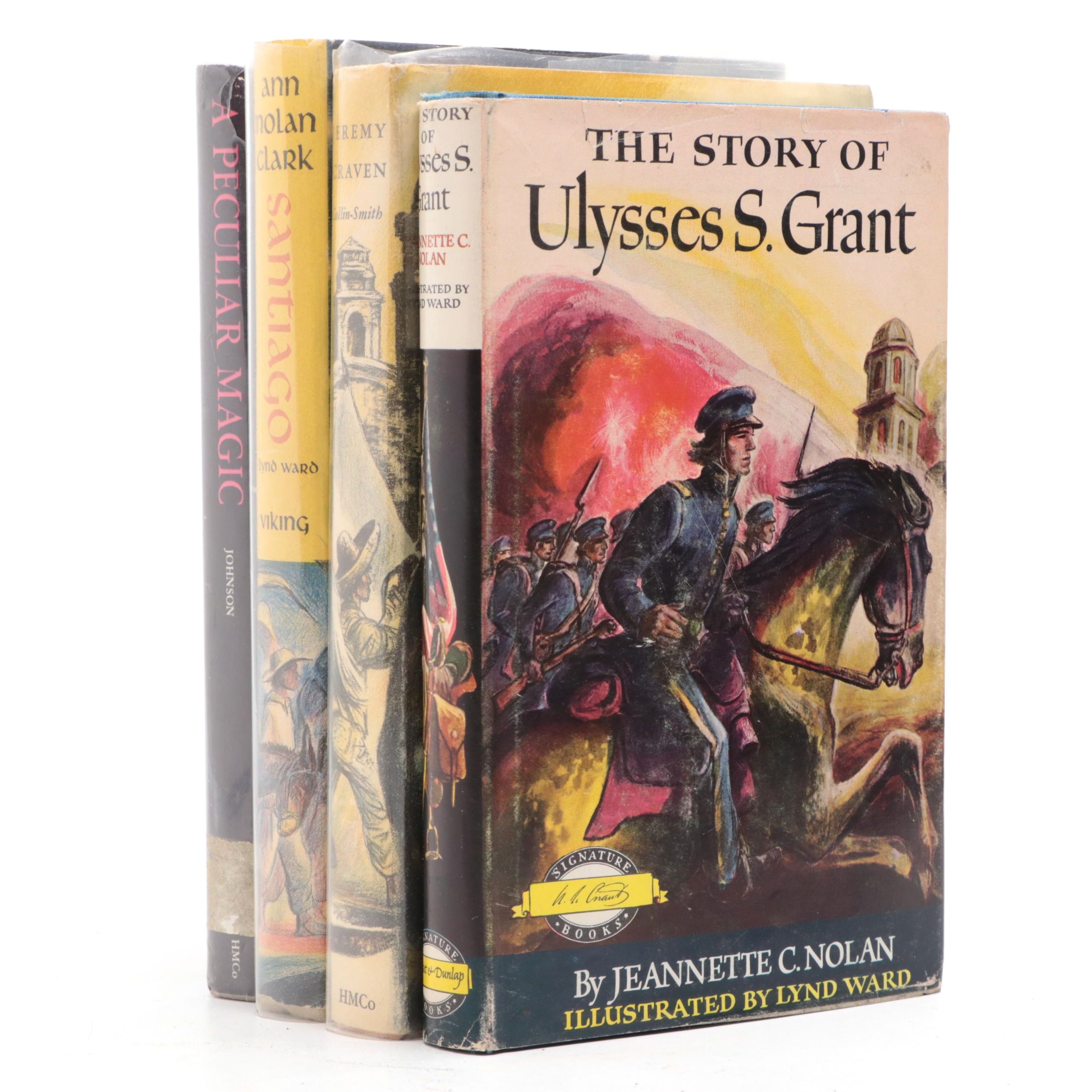 Lynd Ward Illustrated  "Santiago" by Ann Nolan Clark and More Children's Books