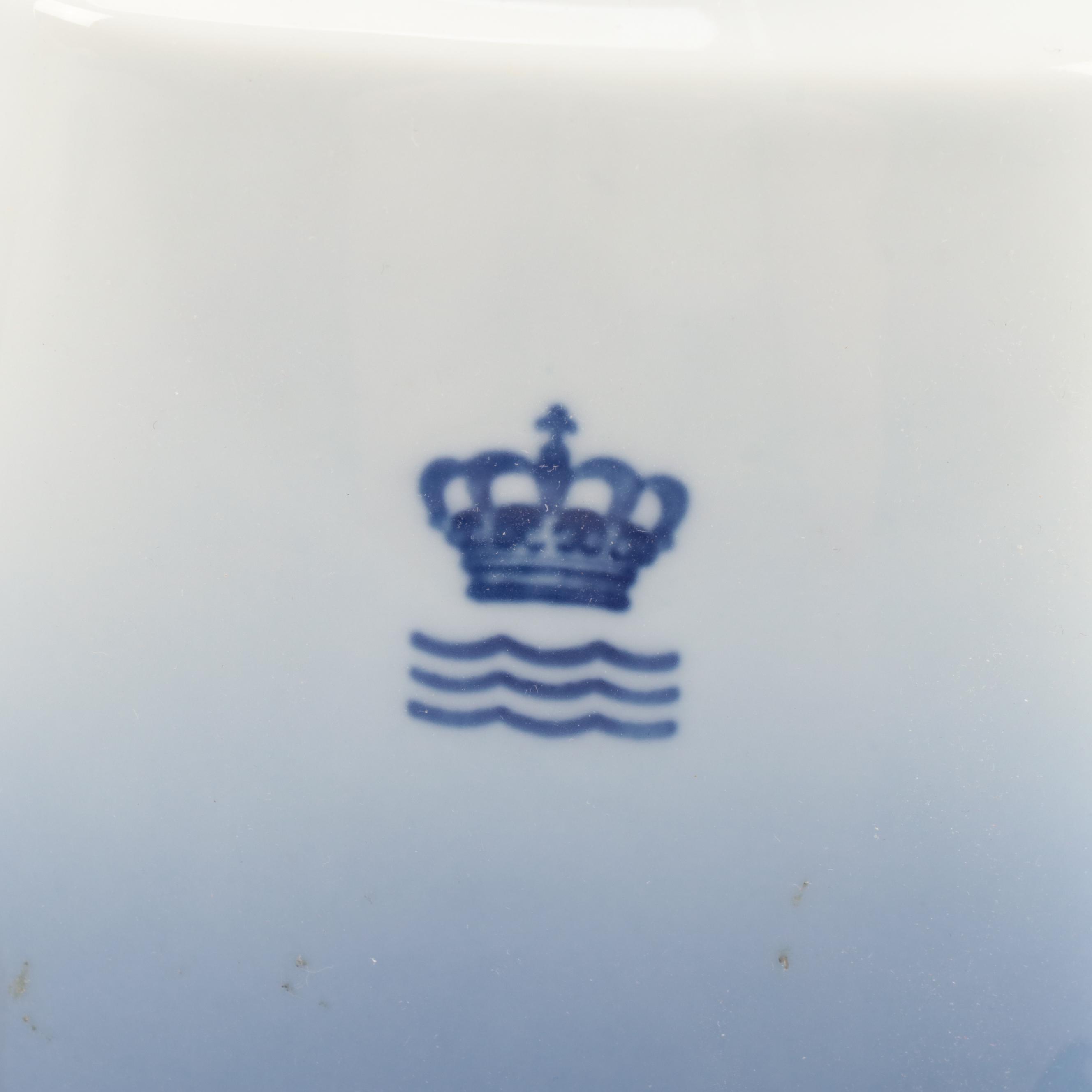 Royal Copenhagen Castle Motif Porcelain Decanters