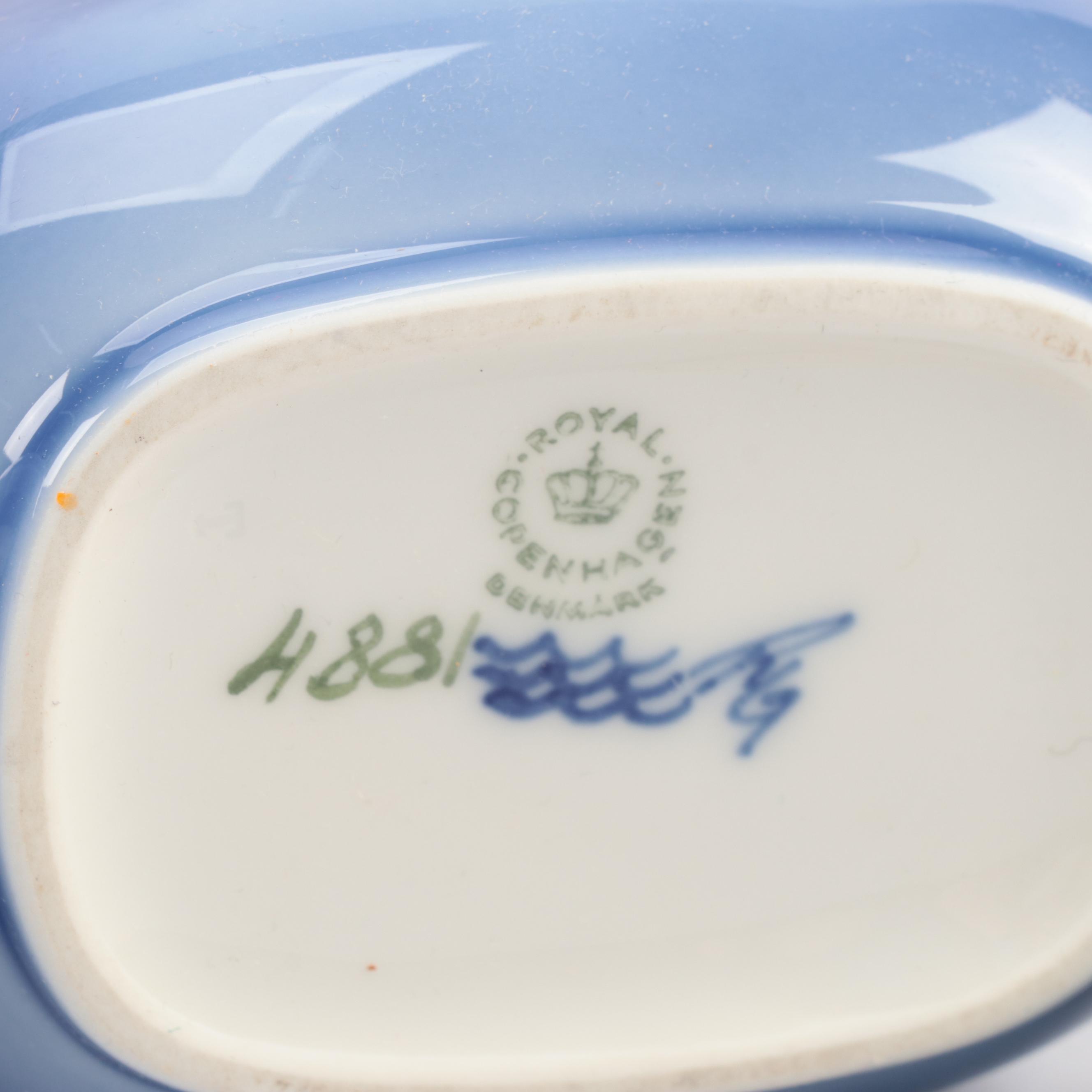 Royal Copenhagen Castle Motif Porcelain Decanters