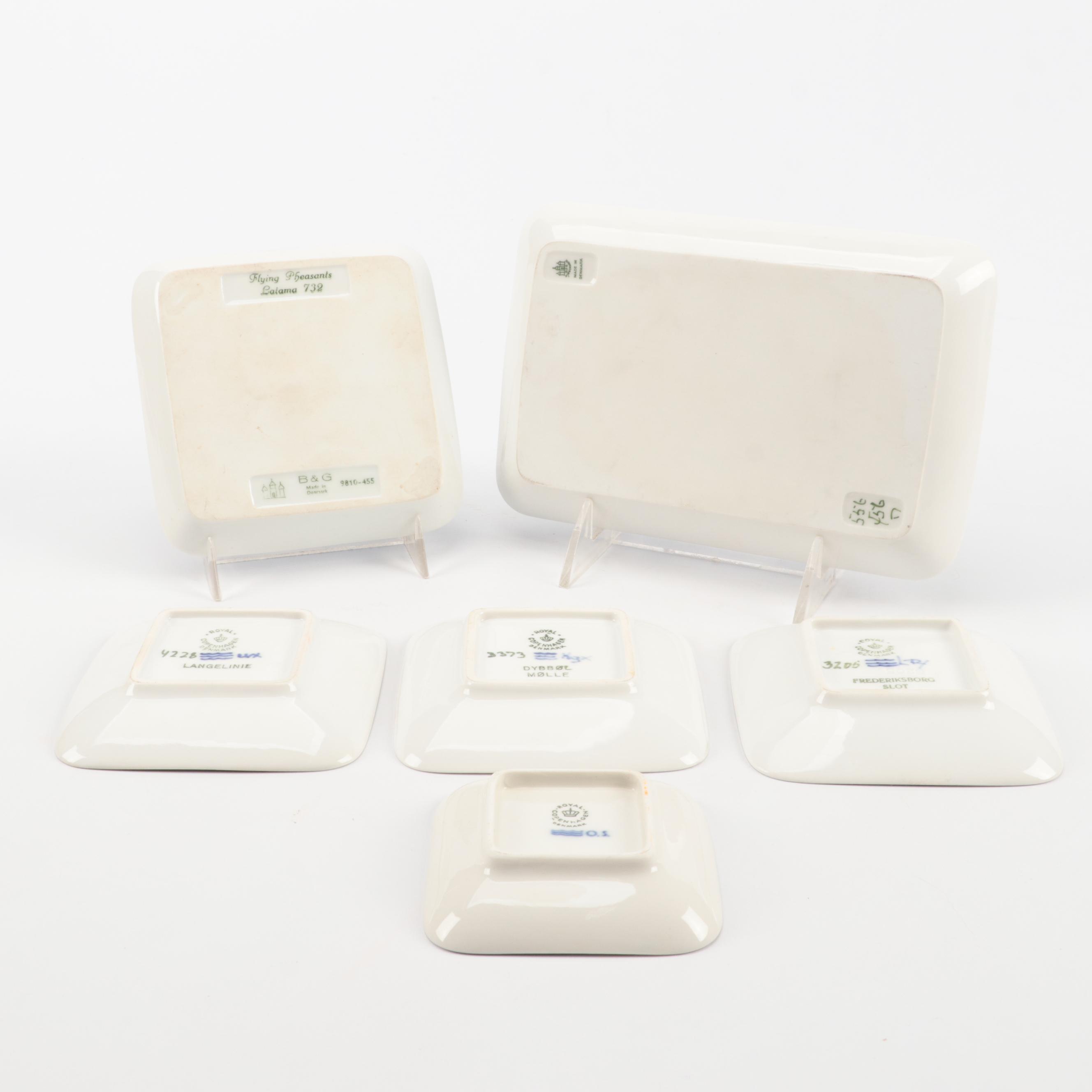 Bing & Grøndahl and Royal Copenhagen Landscape and More Porcelain Dishes