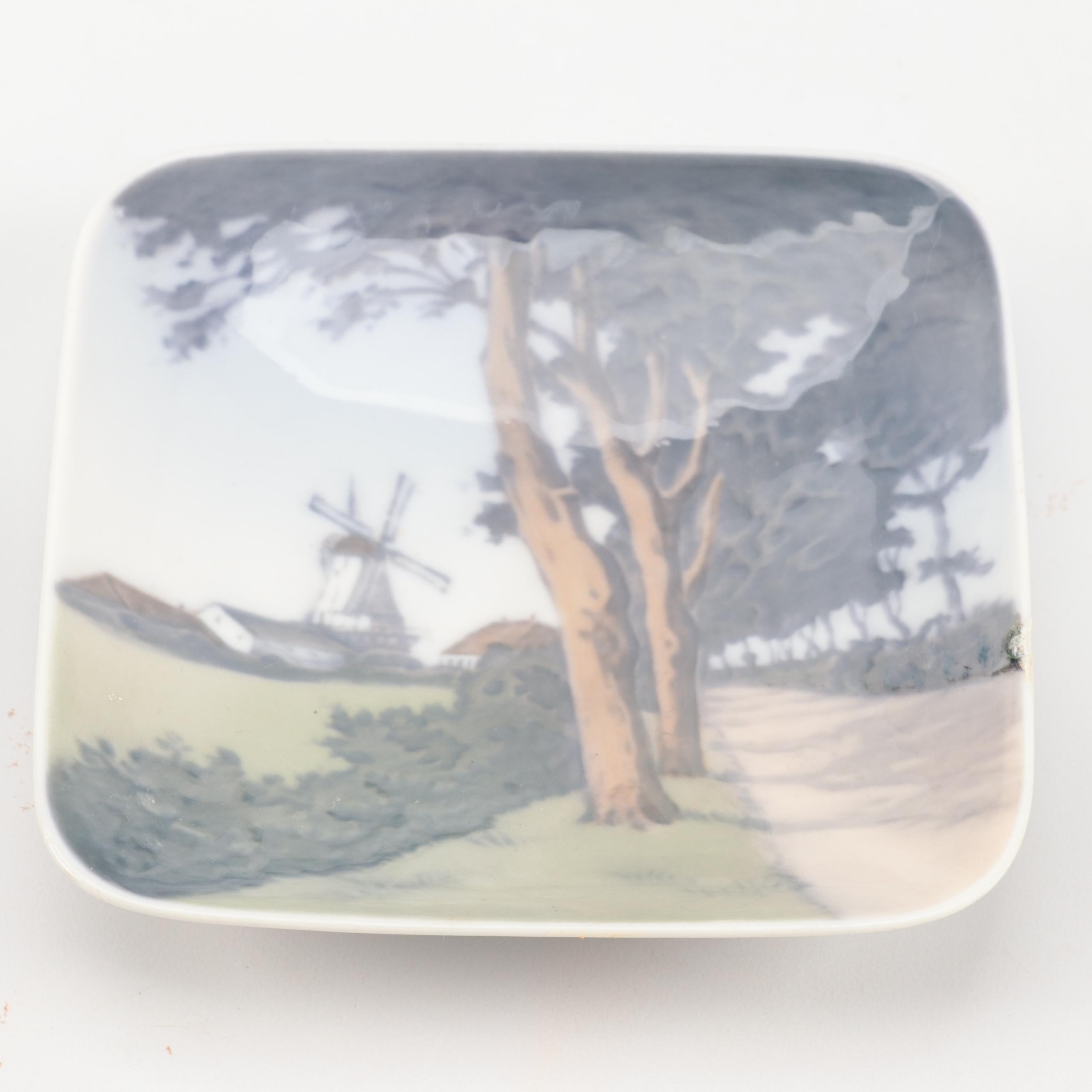 Bing & Grøndahl and Royal Copenhagen Landscape and More Porcelain Dishes