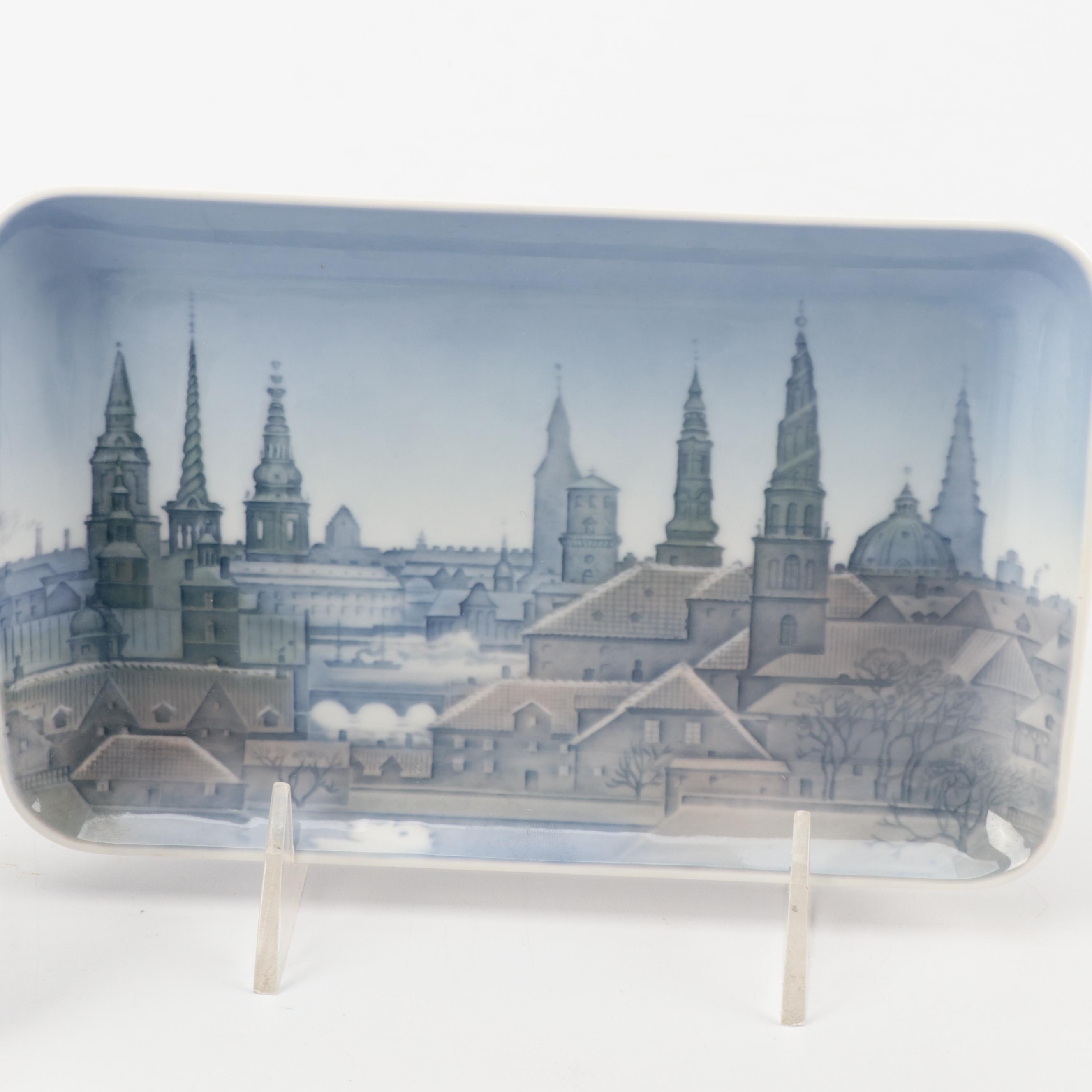 Bing & Grøndahl and Royal Copenhagen Landscape and More Porcelain Dishes