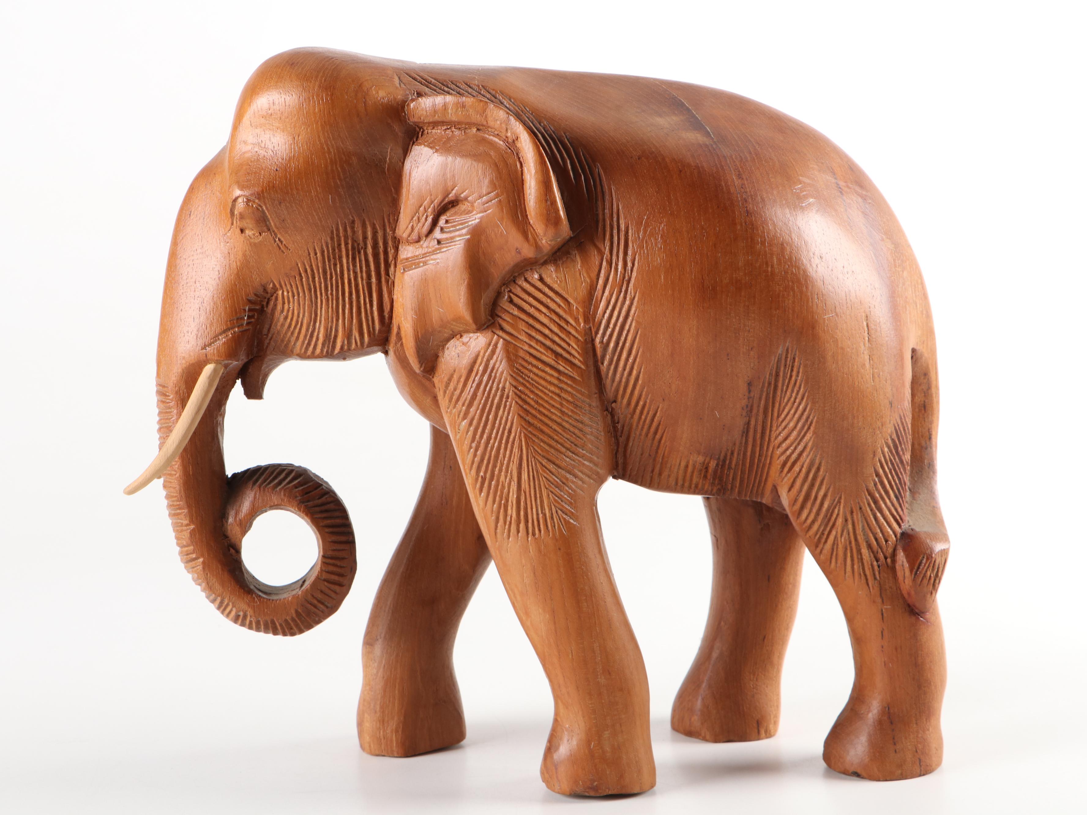 Carved Wood Elephant