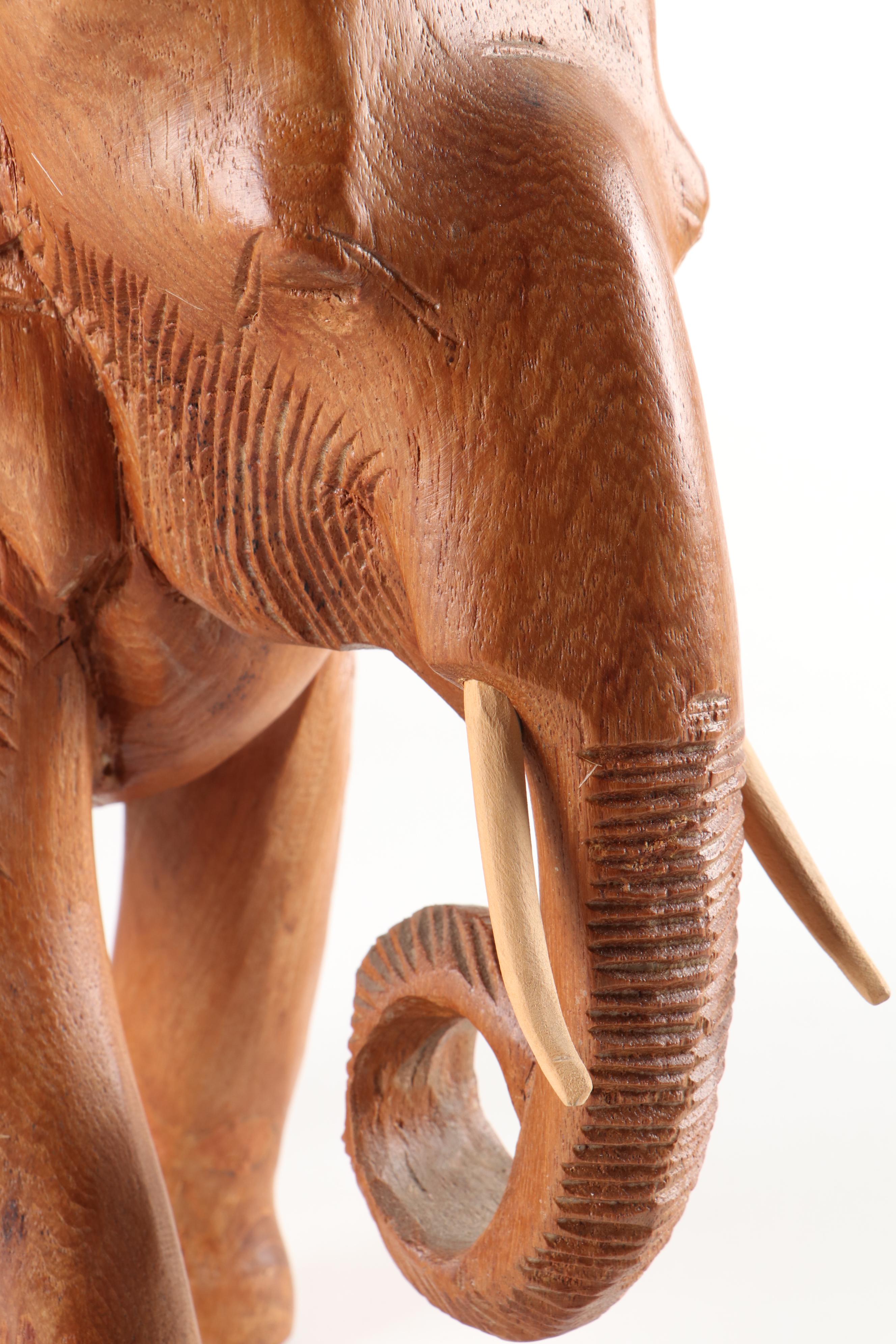 Carved Wood Elephant