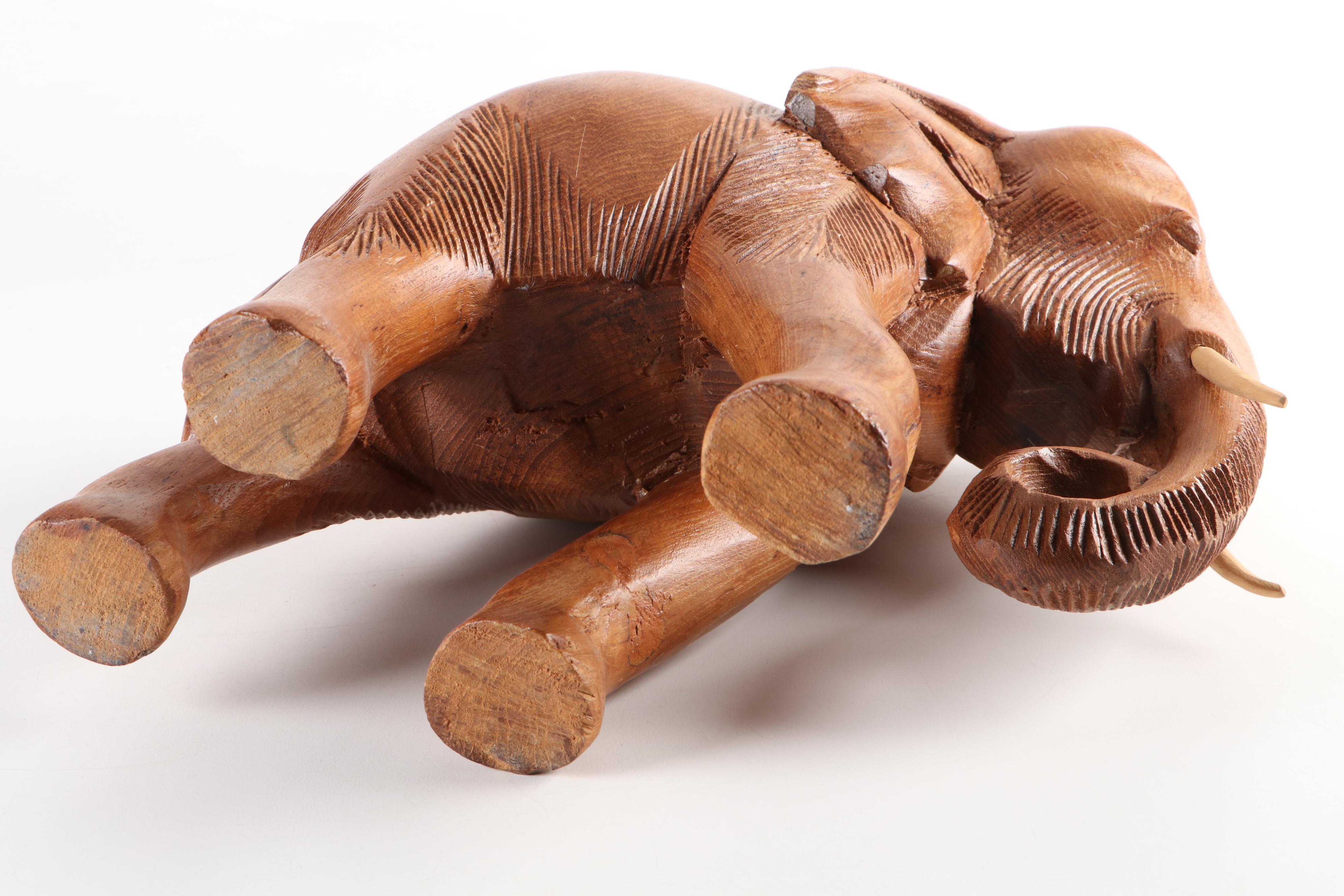 Carved Wood Elephant