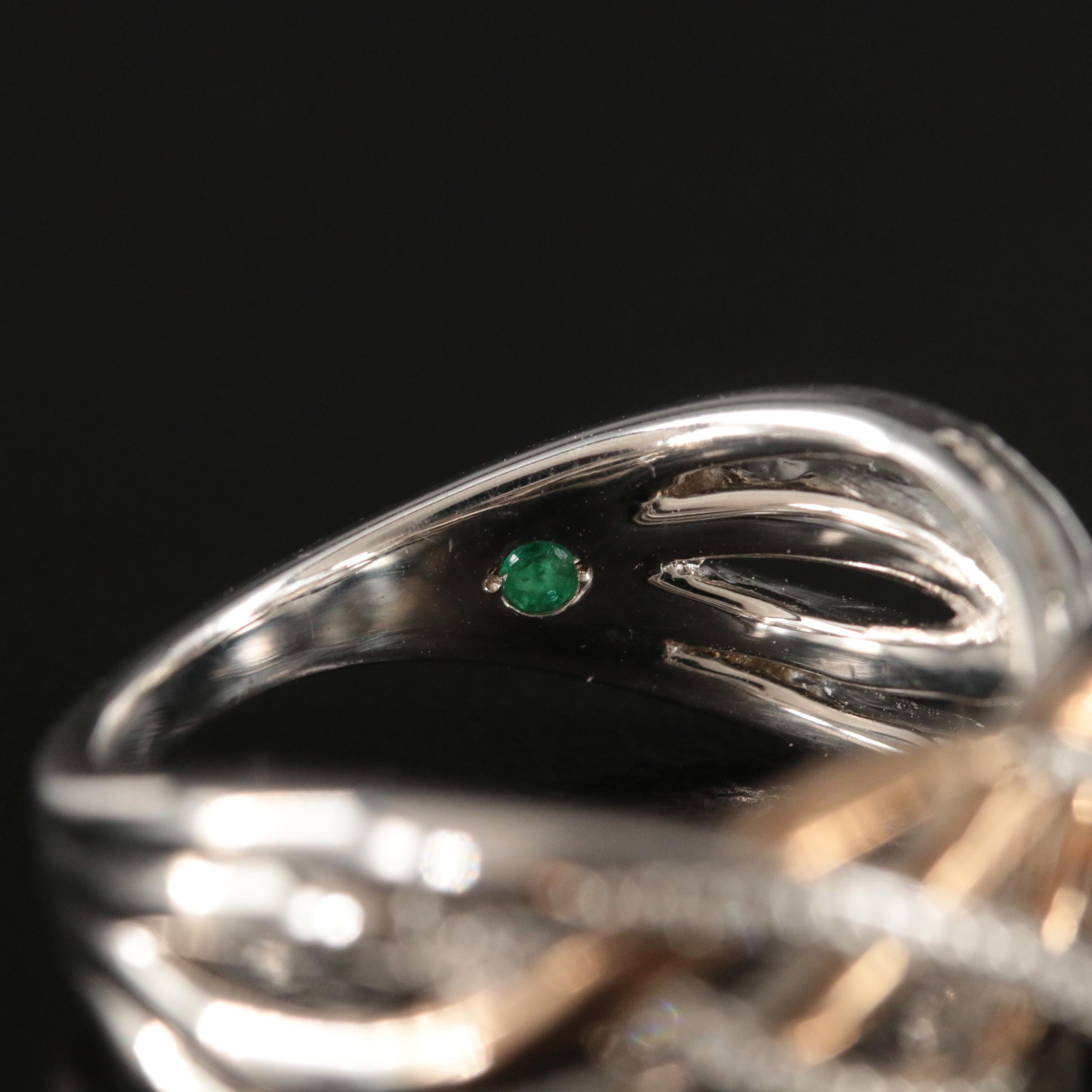 Sterling Diamond Ring with 10K Accent