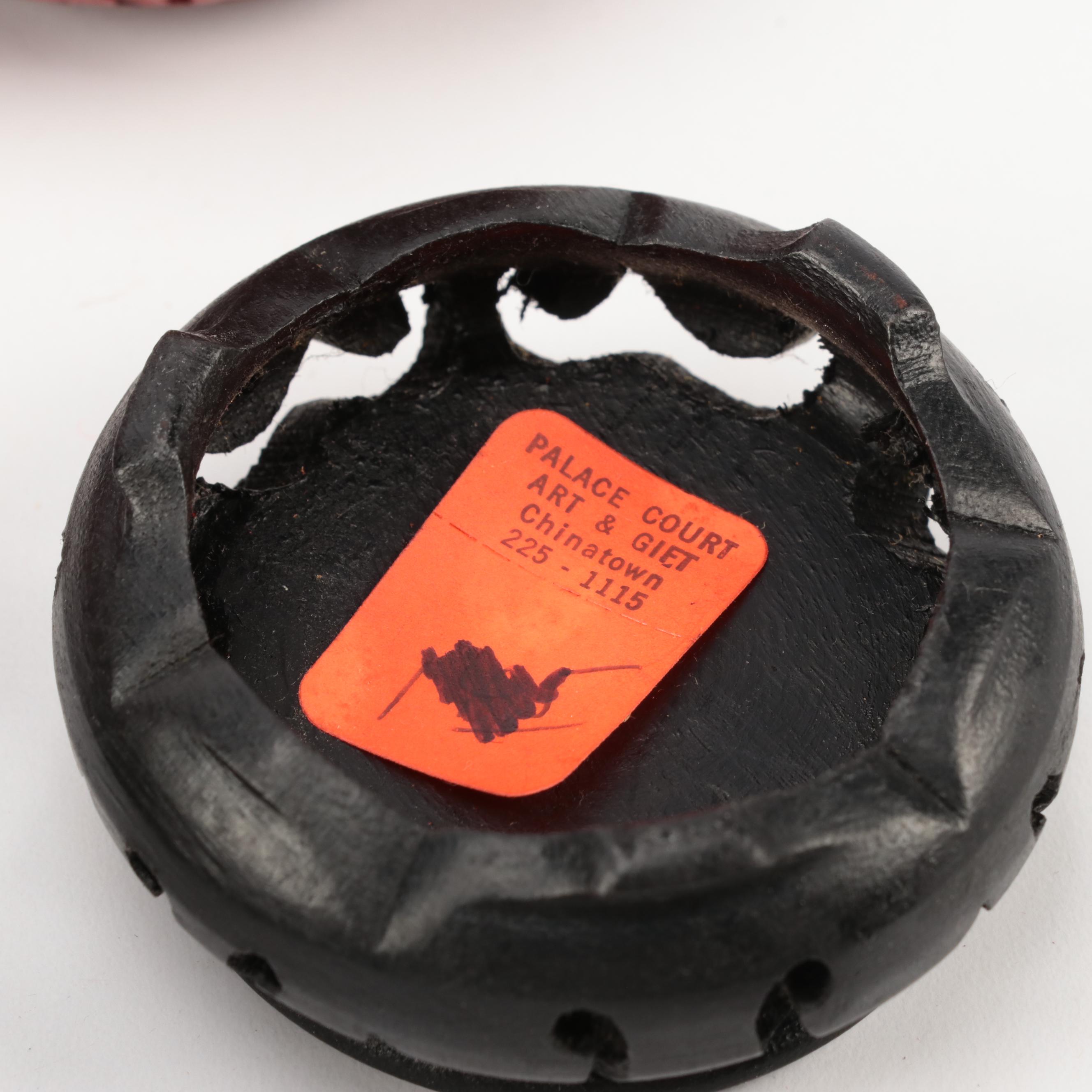 Chinese Carved Cinnabar Lacquer and Resin Snuff Bottles, Vases and More