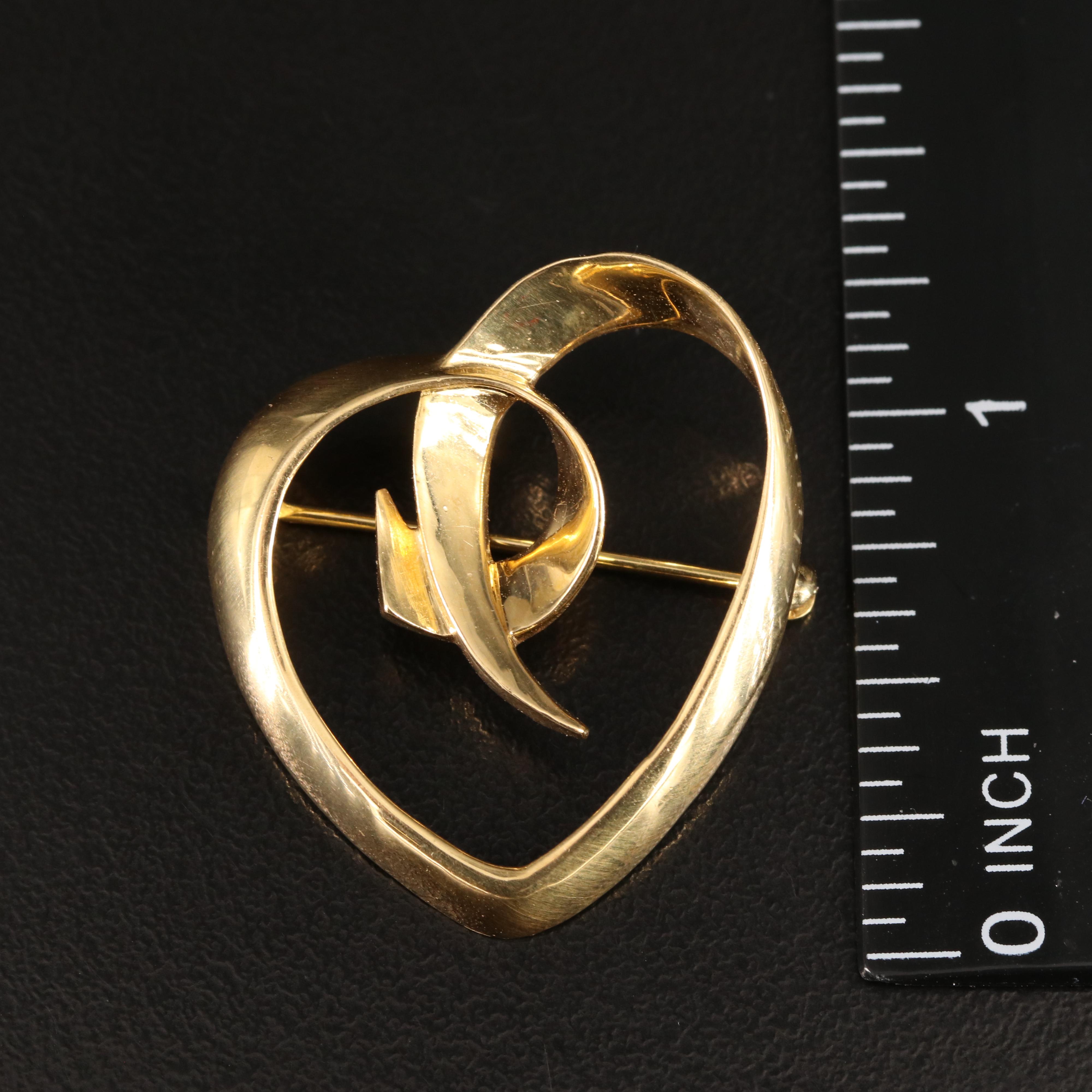 Paloma Picasso for Tiffany & Co. 18K Heart Brooch