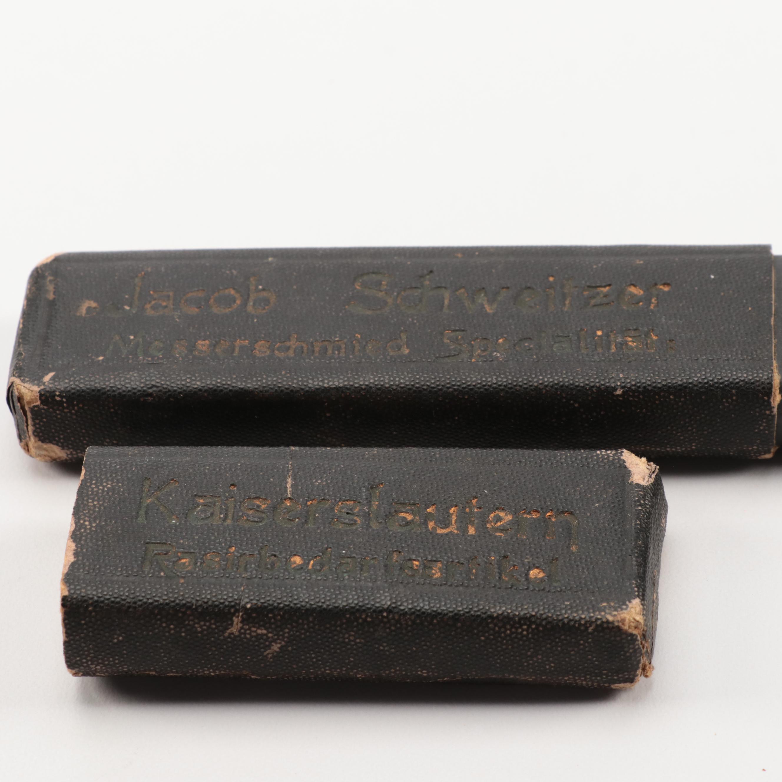 Ashville Hardware with Other Horn and Celluloid Handled Straight Shaving Razors