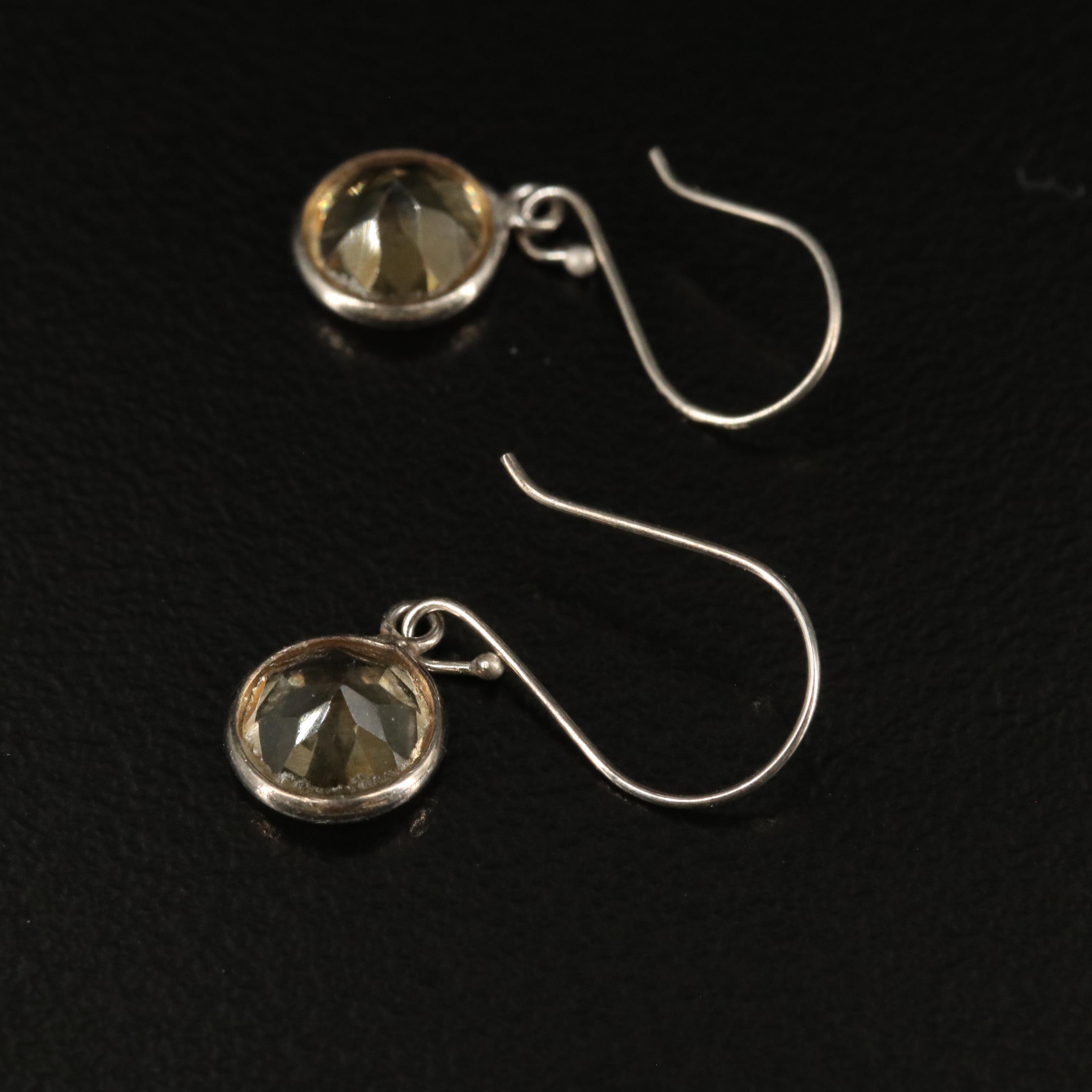 14K Citrine Drop Earrings
