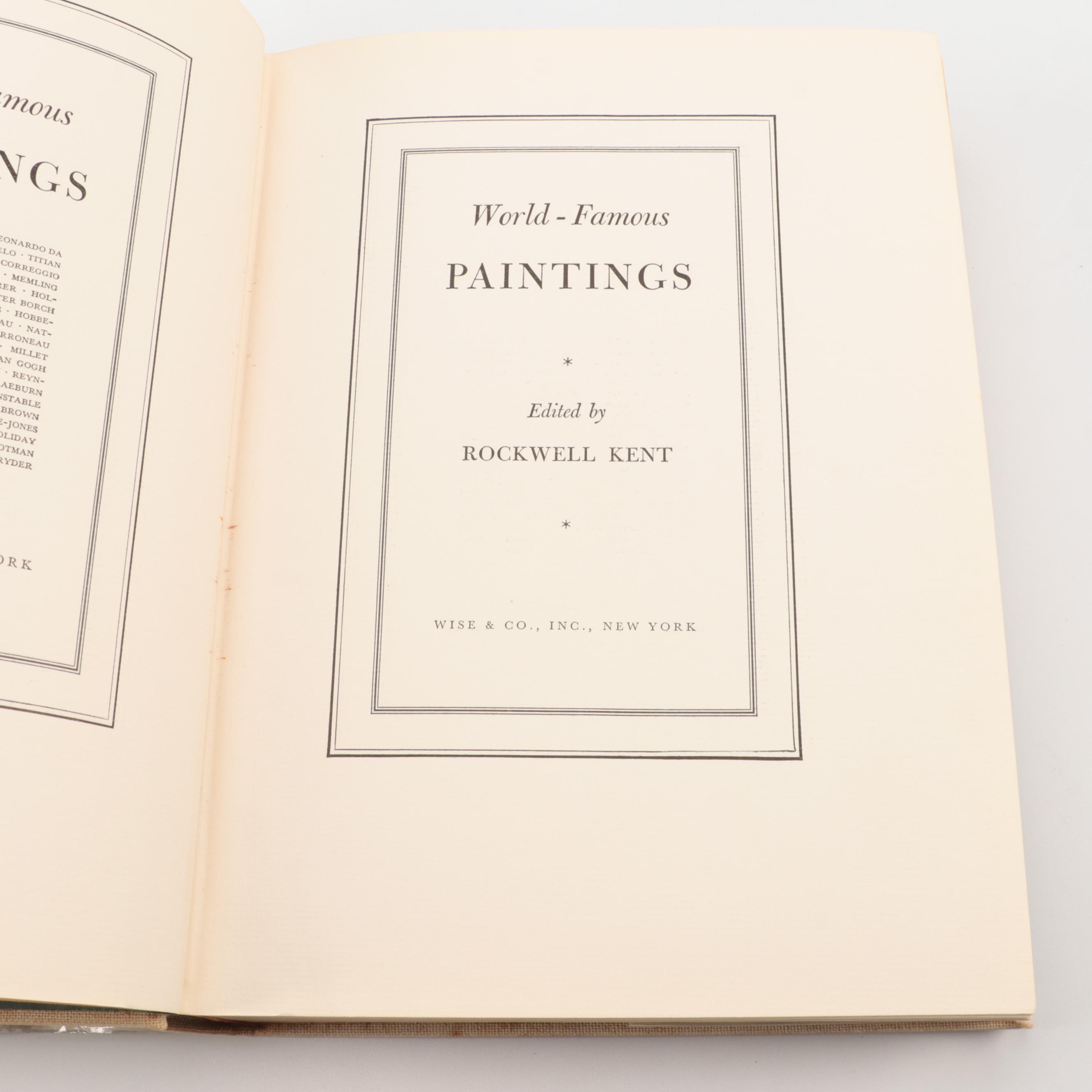 "World-Famous Paintings" Edited by Rockwell Kent, 1939