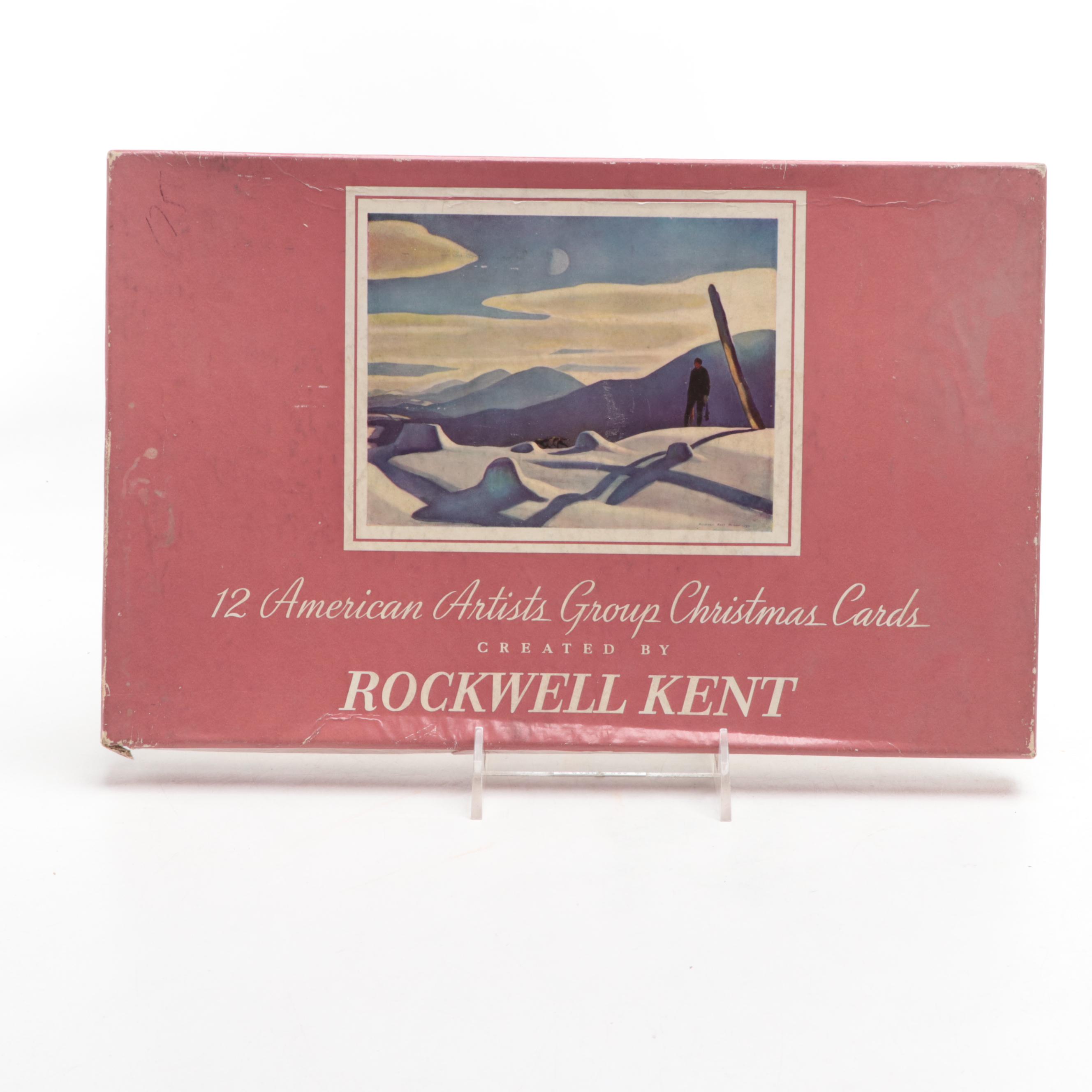 Rockwell Kent Christmas Cards with Signed "The Prints of Rockwell Kent"