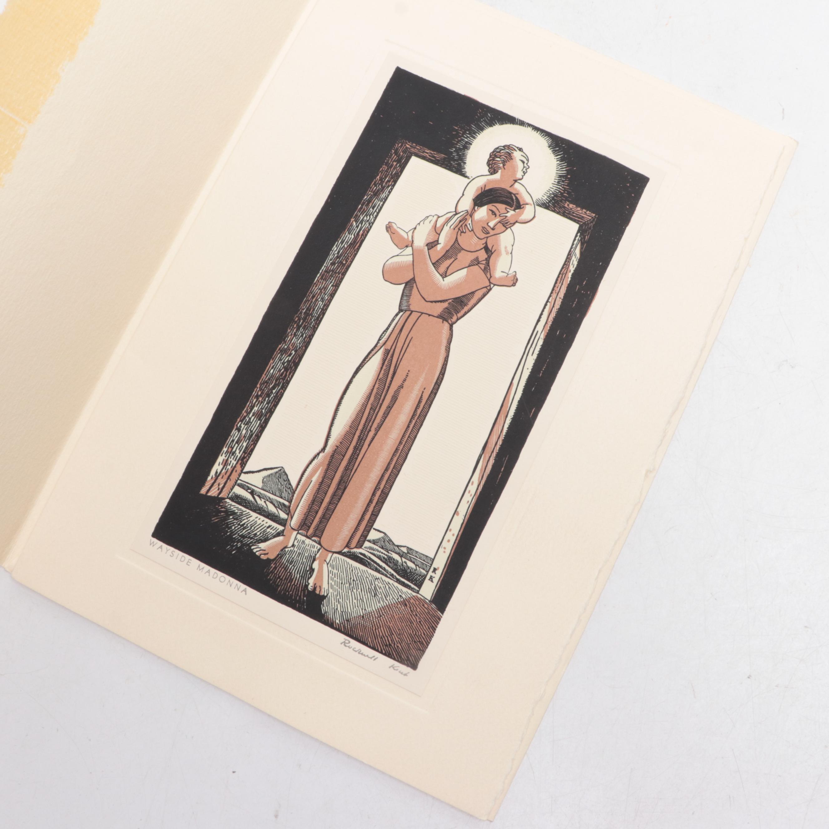 Rockwell Kent Christmas Cards with Signed "The Prints of Rockwell Kent"