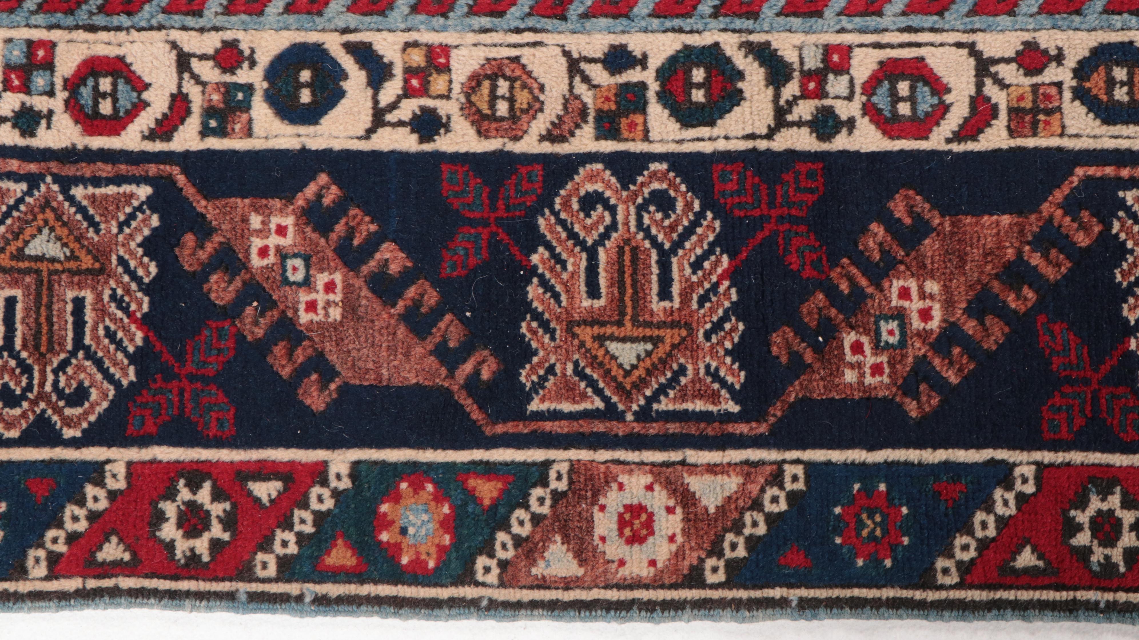 3'11 x 6'5 Hand-Knotted Turkish Döşemealtı Area Rug