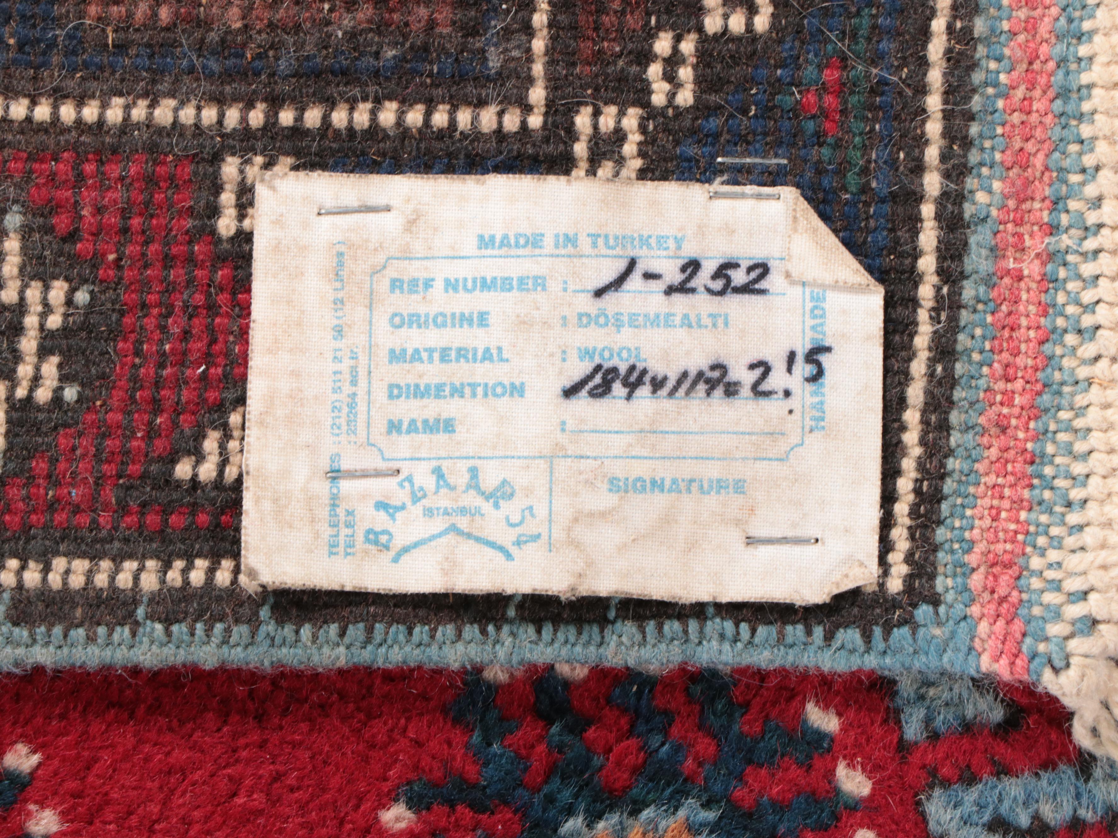 3'11 x 6'5 Hand-Knotted Turkish Döşemealtı Area Rug