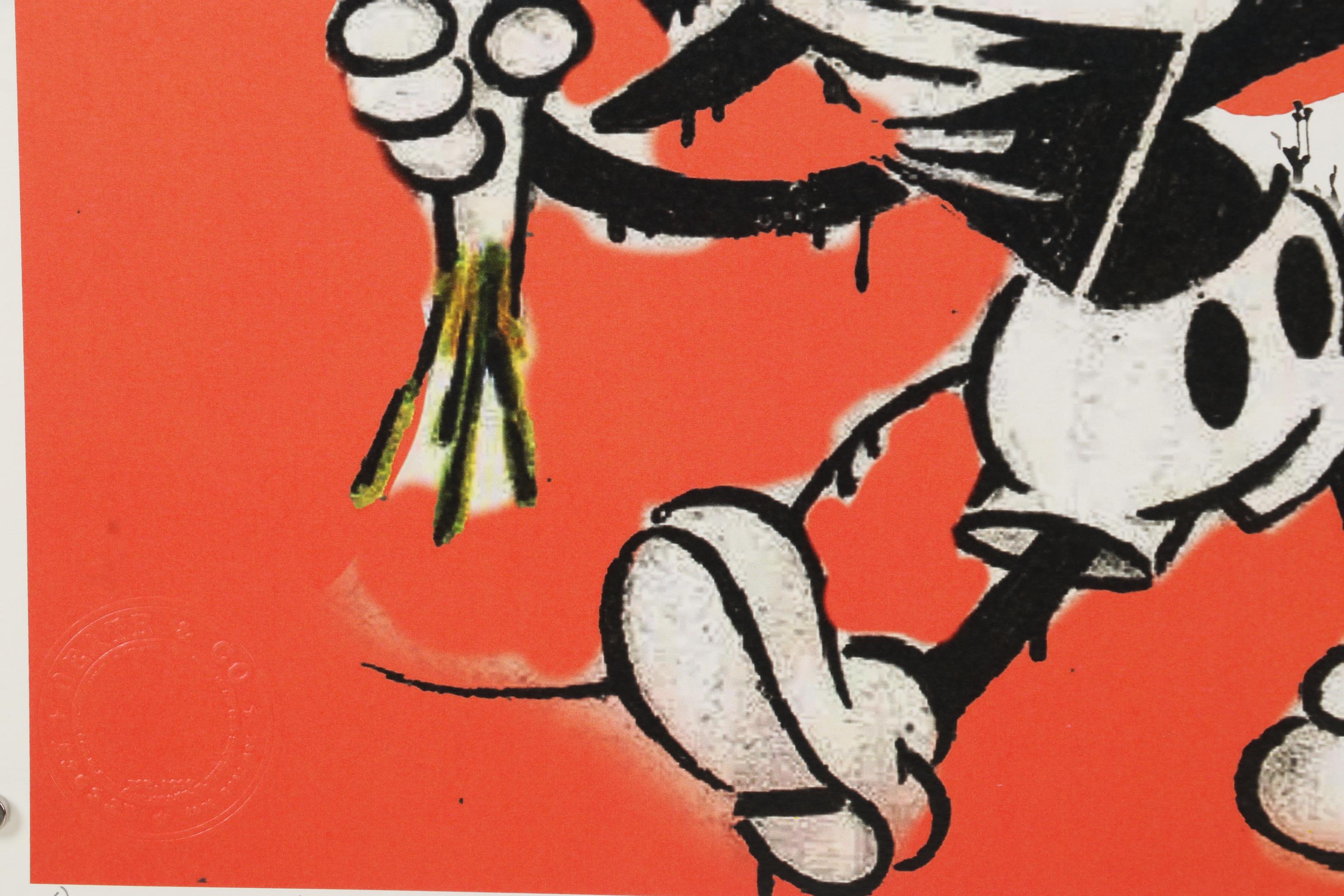 Death NYC Pop Art Graphic Print Mickey Mouse with Louis Vuitton