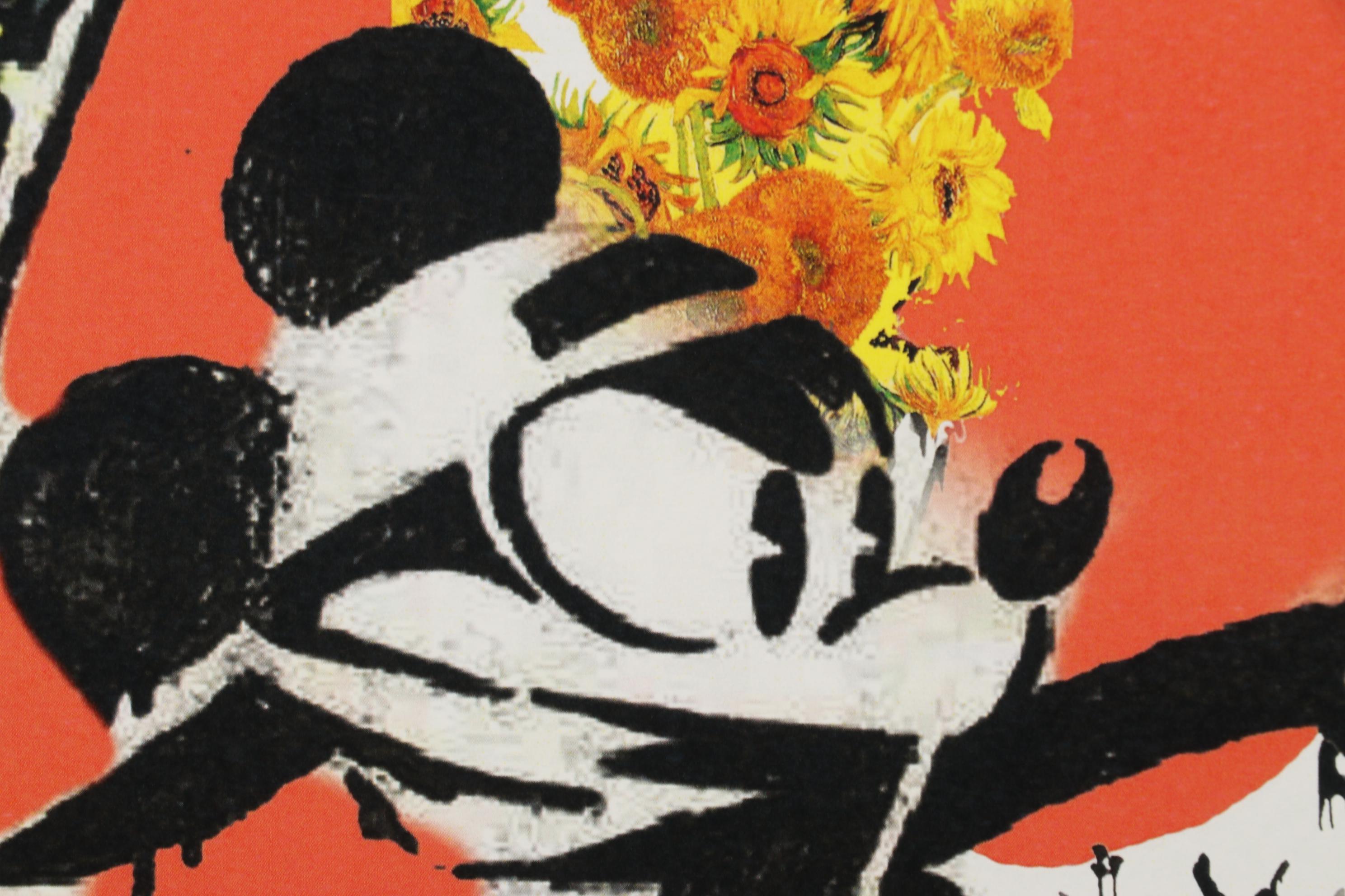 Death NYC Pop Art Graphic Print Mickey Mouse with Louis Vuitton