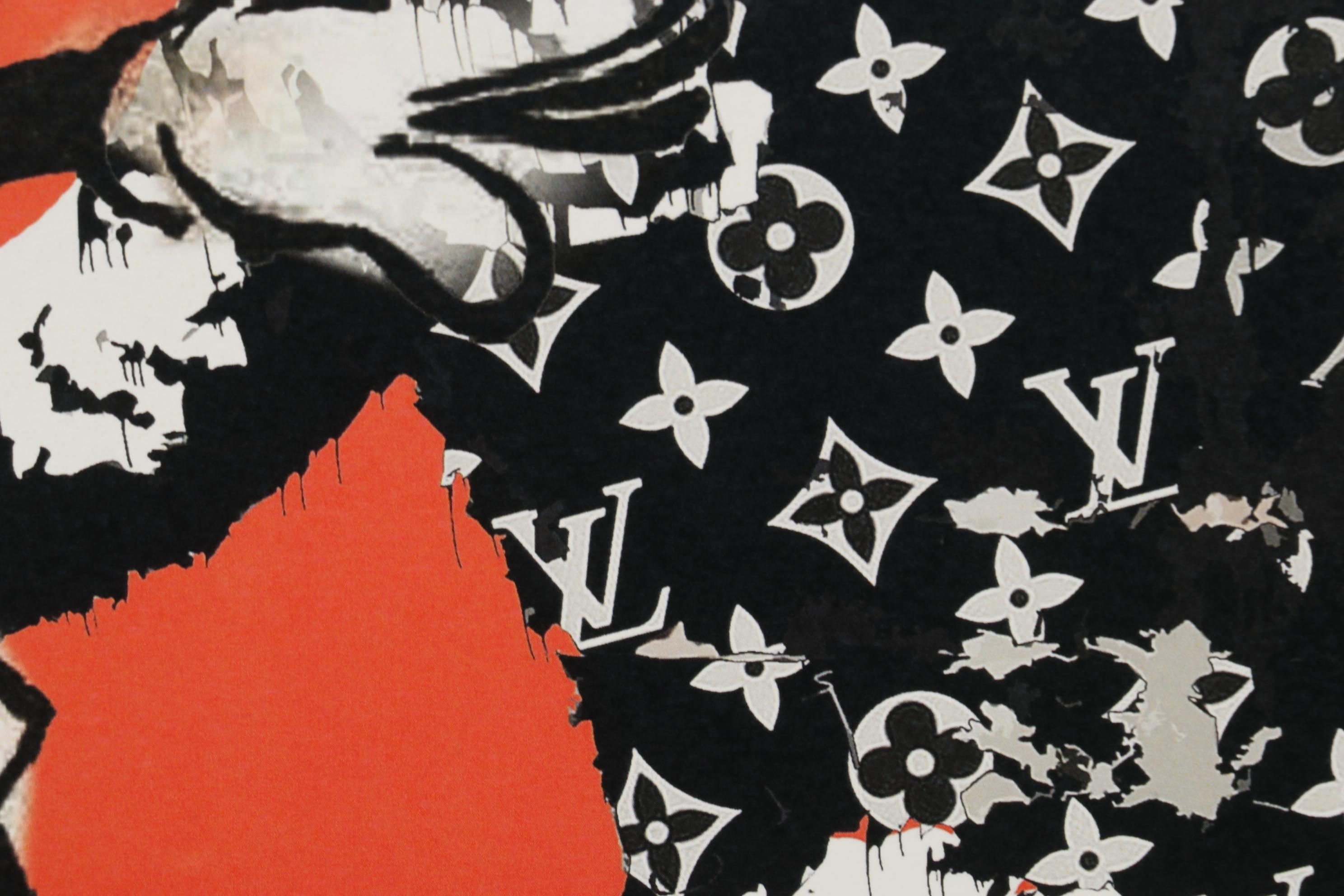 Death NYC Pop Art Graphic Print Mickey Mouse with Louis Vuitton