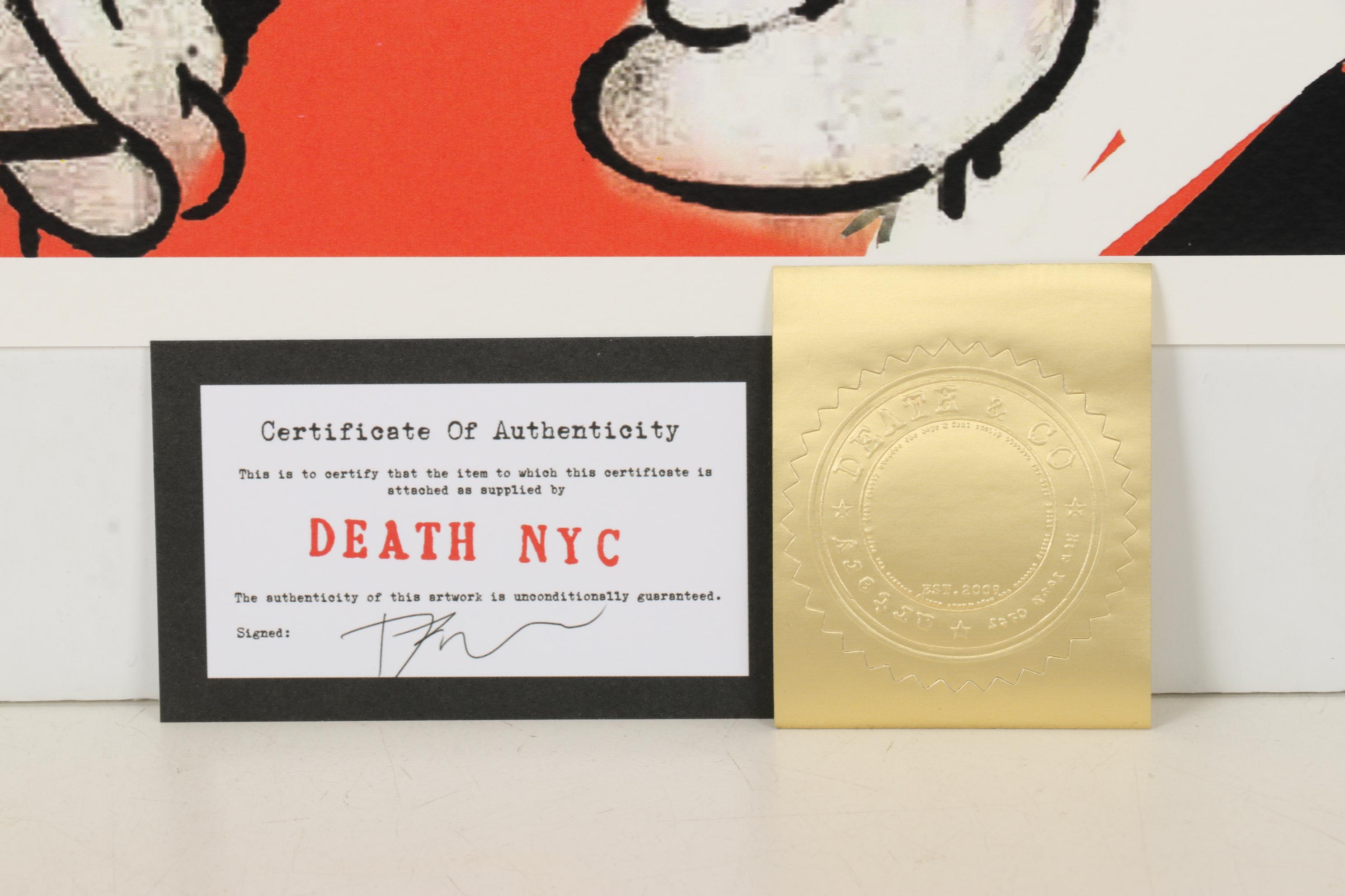 Death NYC Pop Art Graphic Print Mickey Mouse with Louis Vuitton