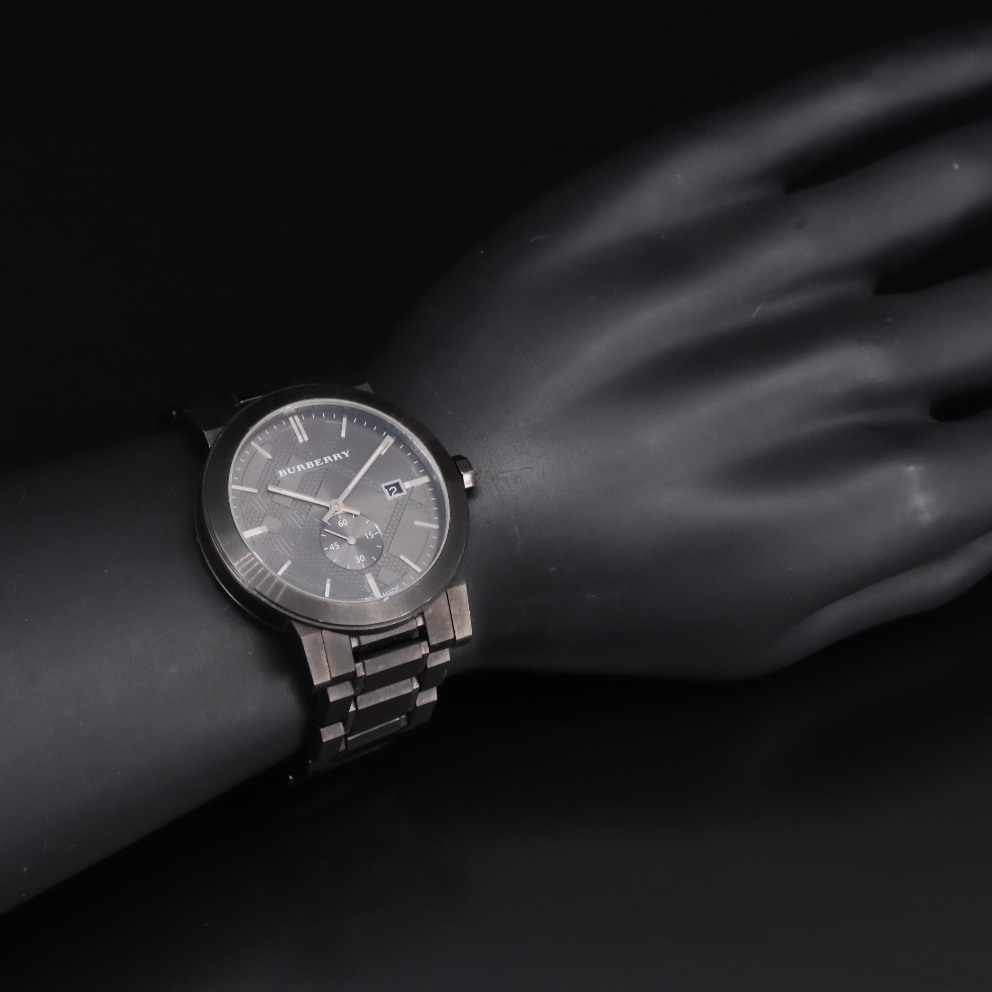 Burberry Dark Gray Stainless Steel Watch